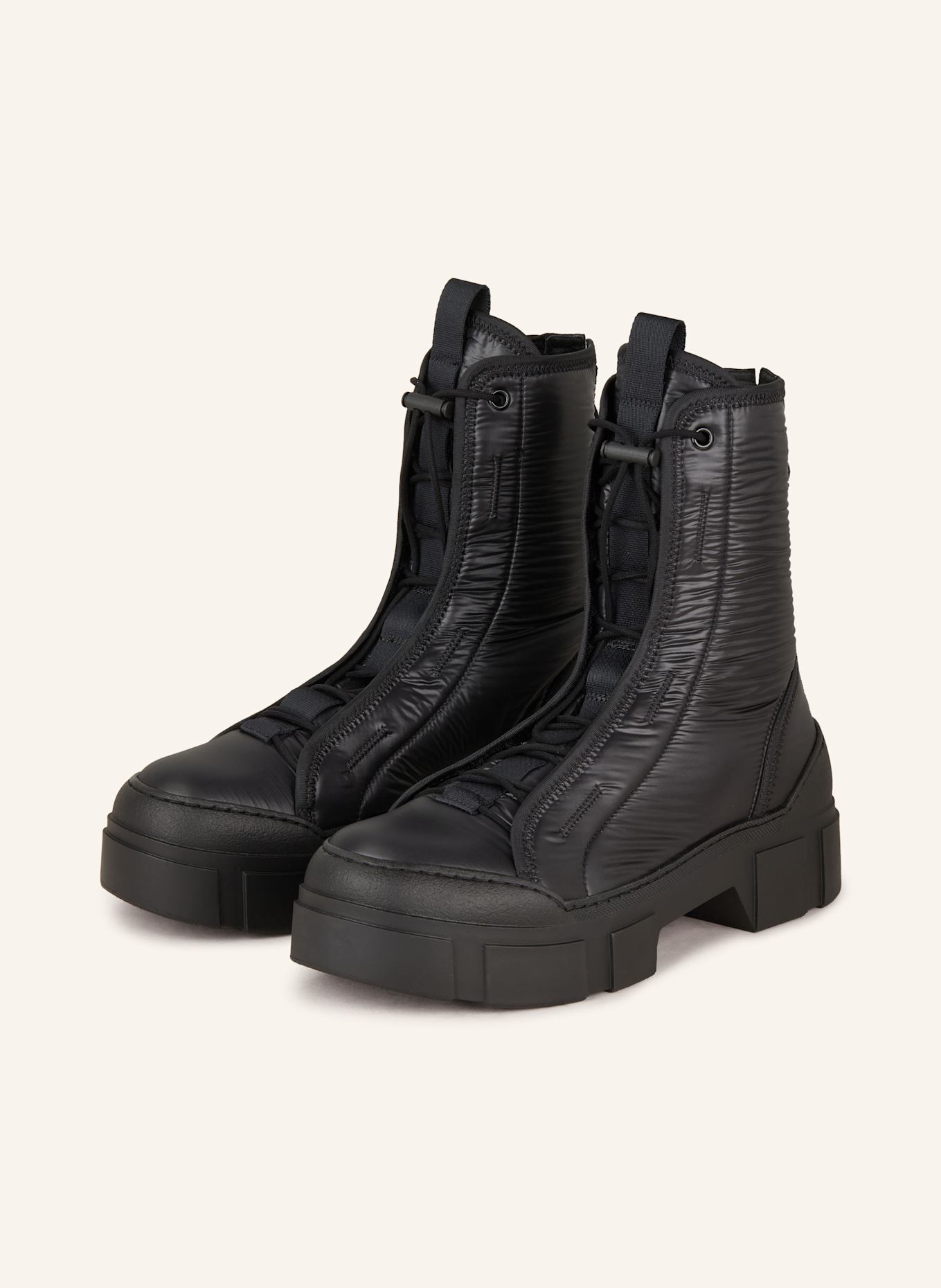VIC MATIÉ Platform boots PADDINGTON: BLACK