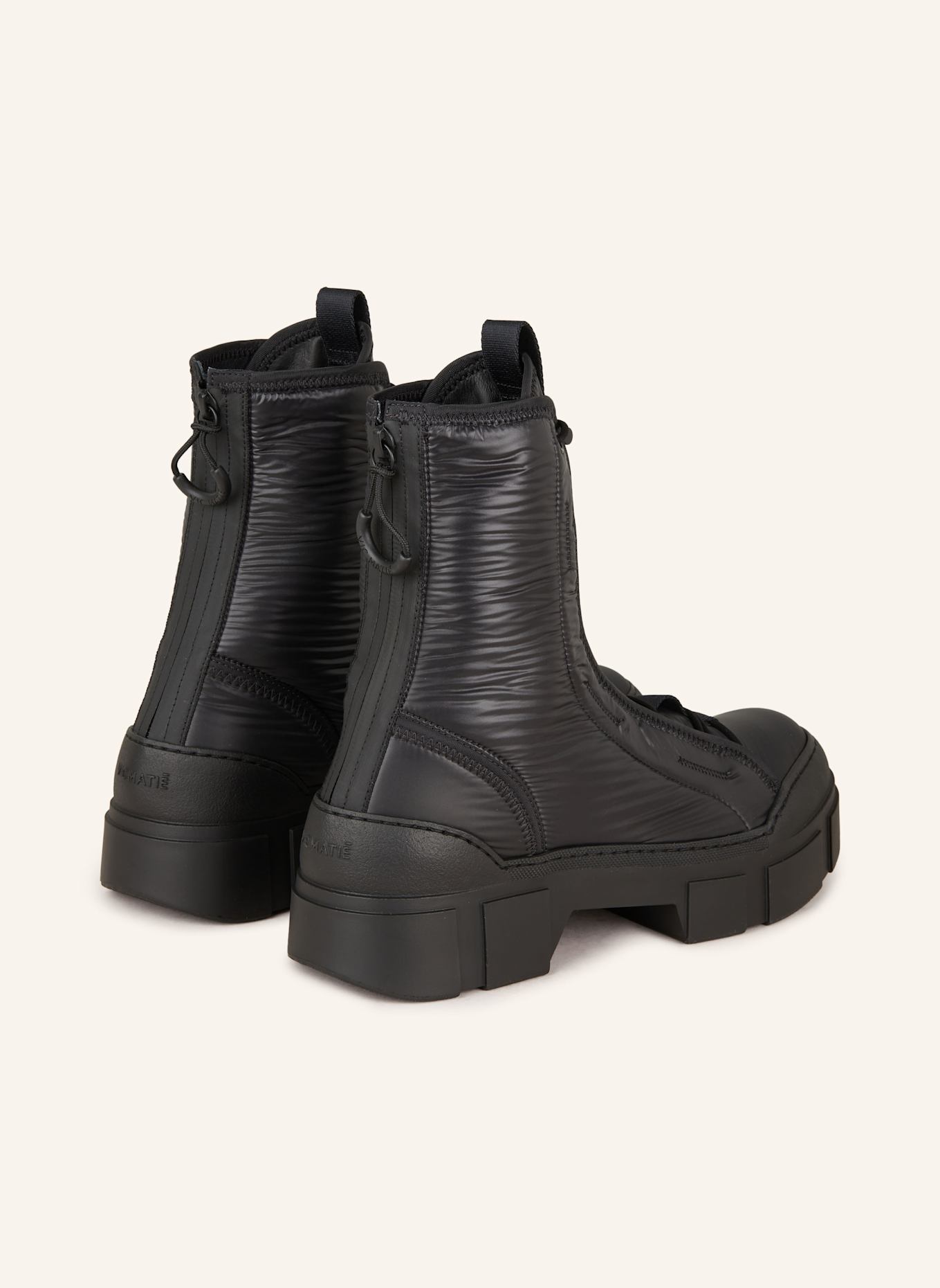 VIC MATIÉ Platform boots PADDINGTON: BLACK