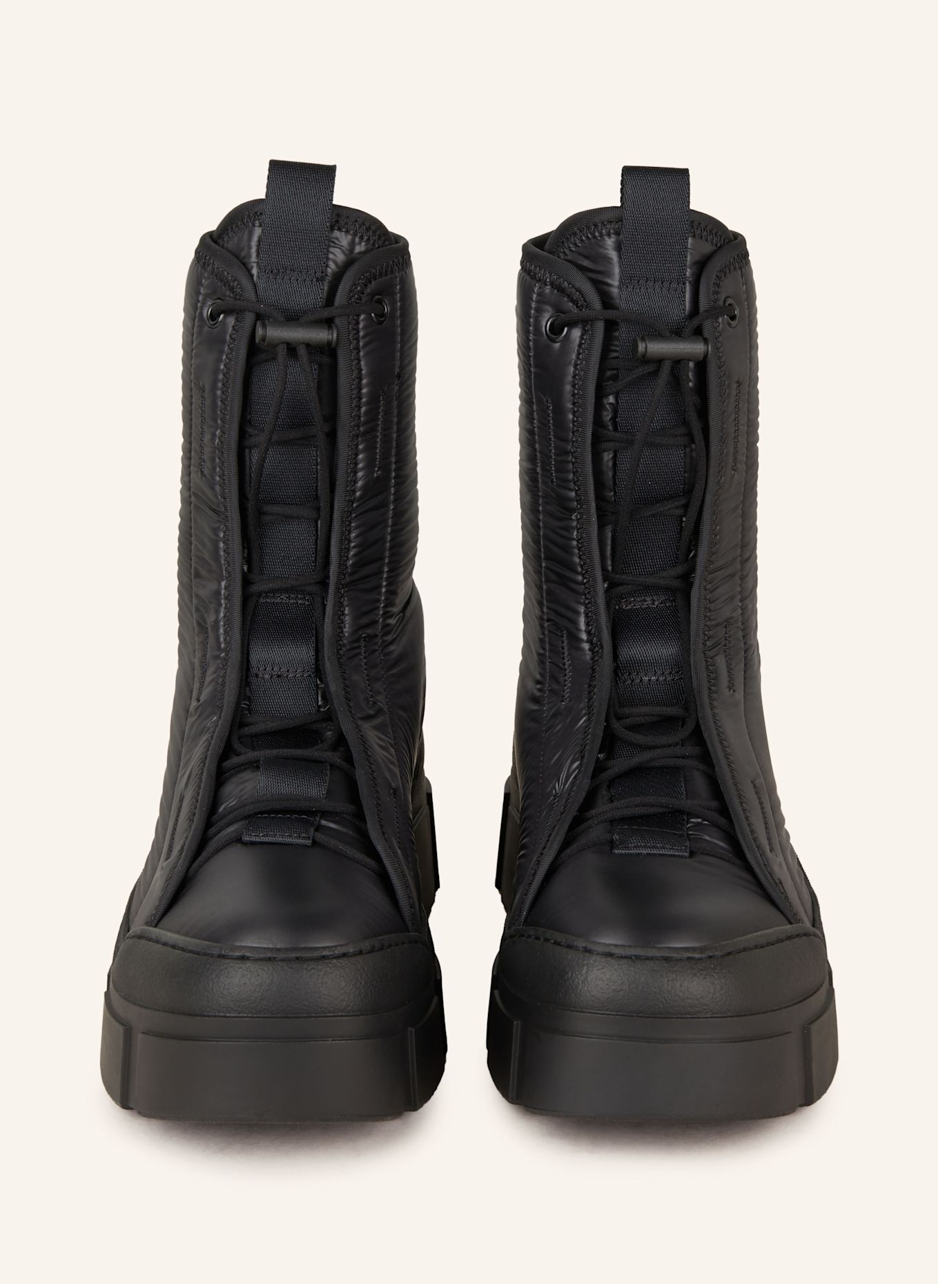 VIC MATIÉ Platform boots PADDINGTON: BLACK