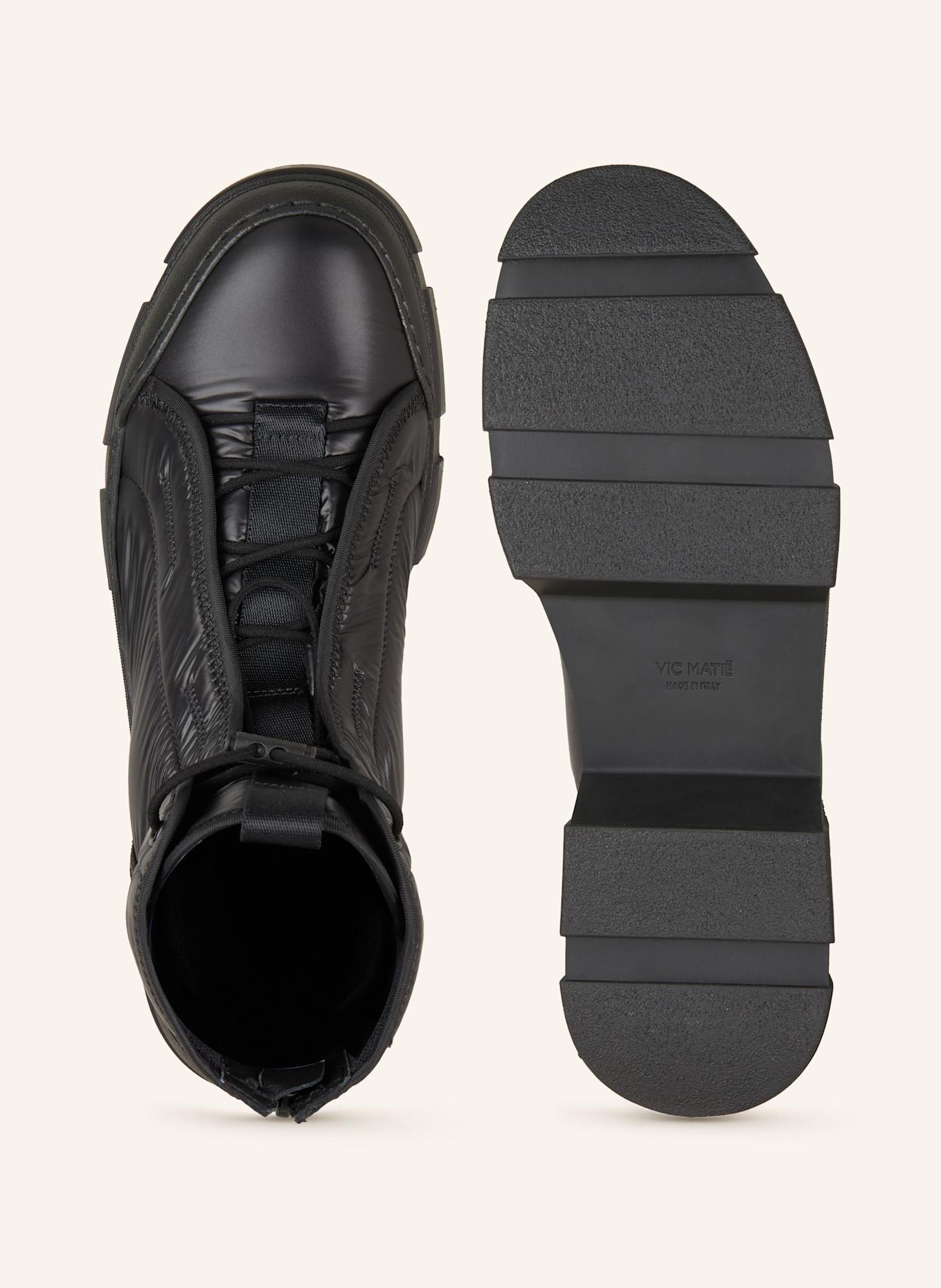 VIC MATIÉ Platform boots PADDINGTON: BLACK