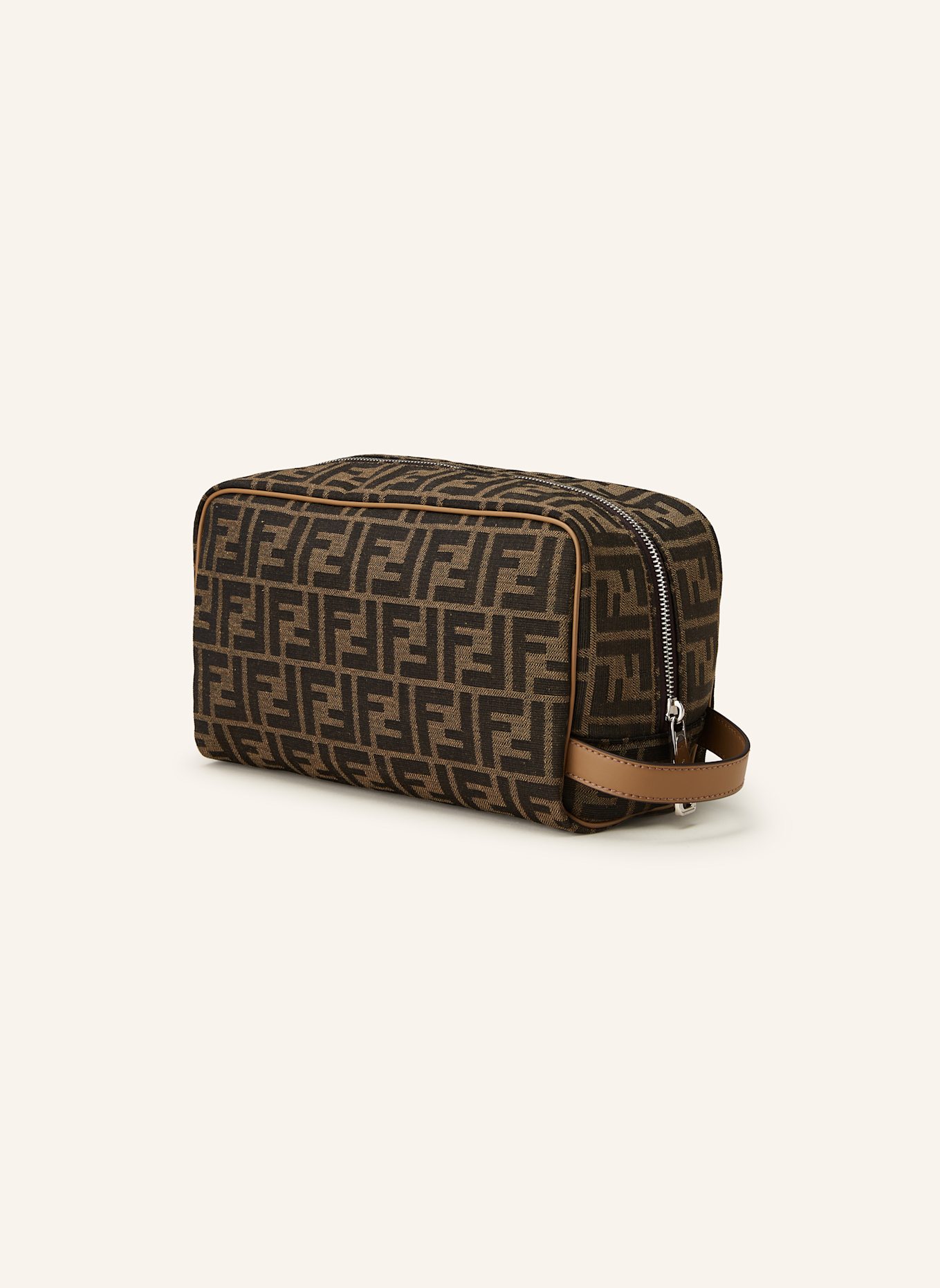 FENDI Toiletry bag in dark brown brown