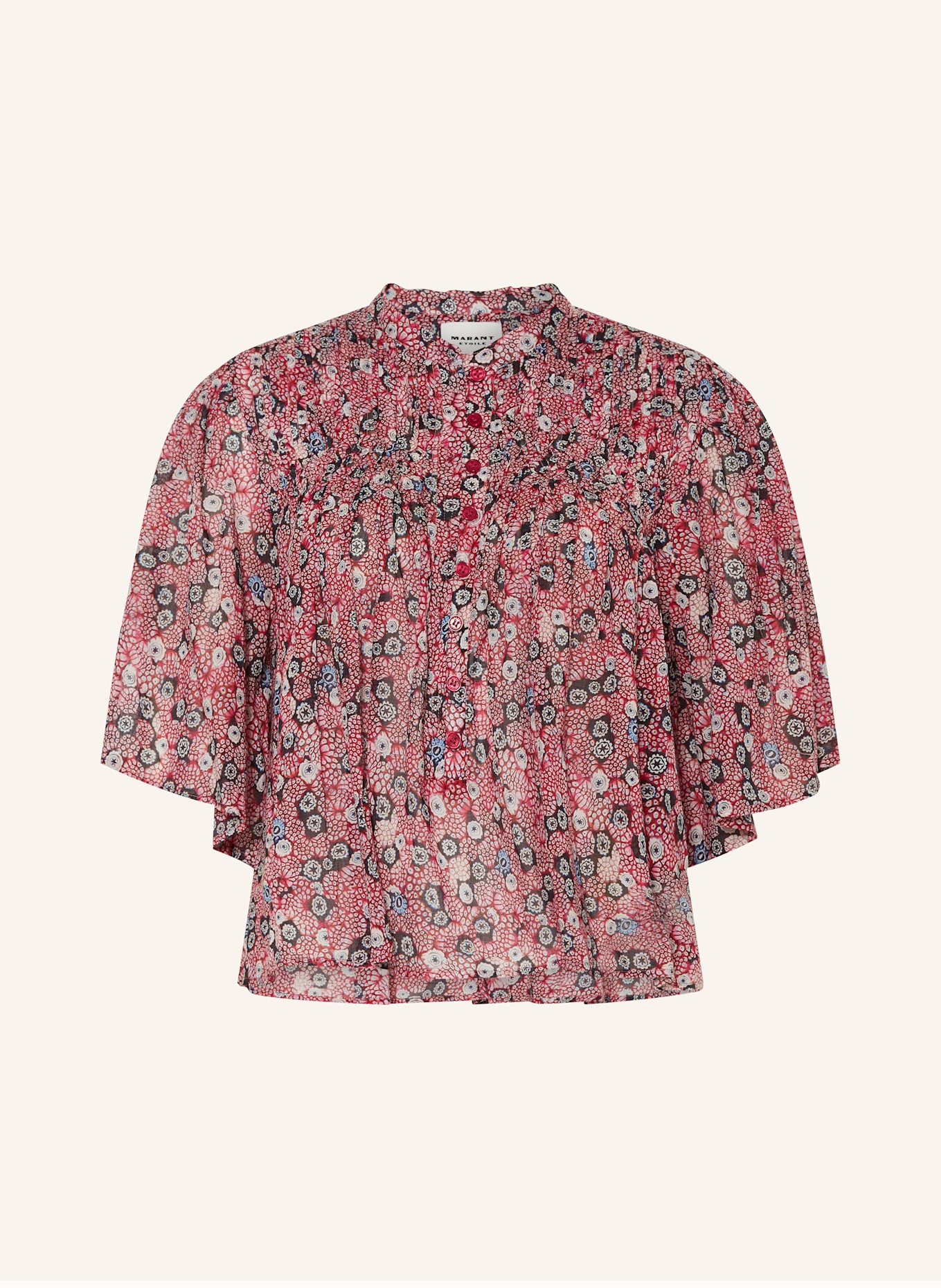 MARANT ÉTOILE Blouse shirt DESTINY, Color: PINK/ BLACK/ WHITE (Image 1)