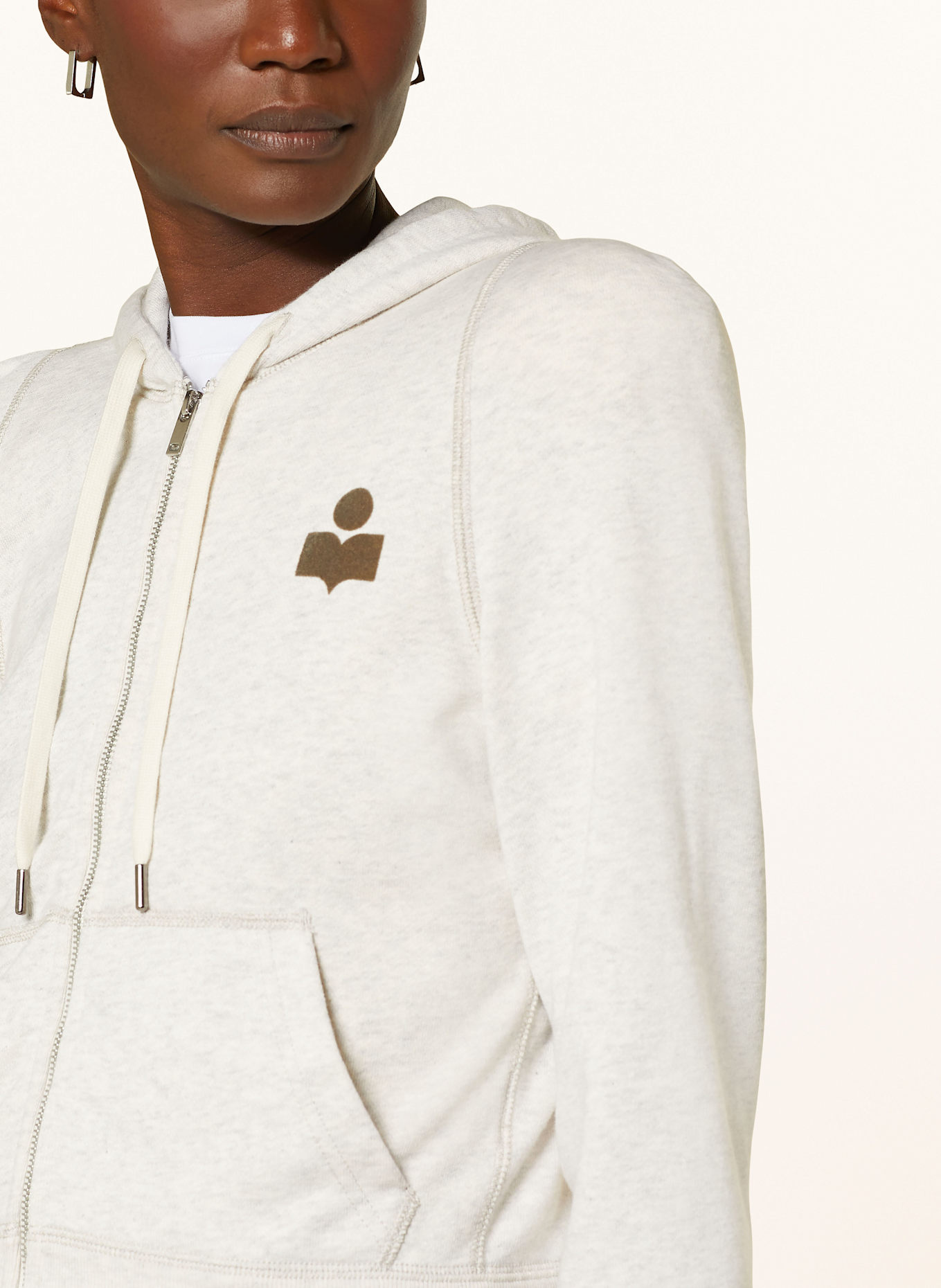 MARANT ÉTOILE PENNY sweat jacket: ECRU