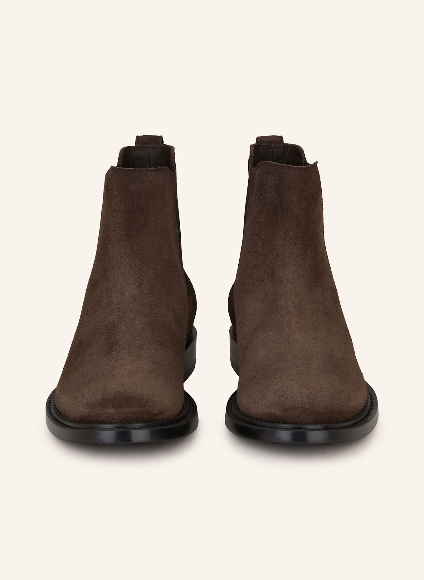 TOD'S Chelsea boty: TMAVĚ HNĚDÁ