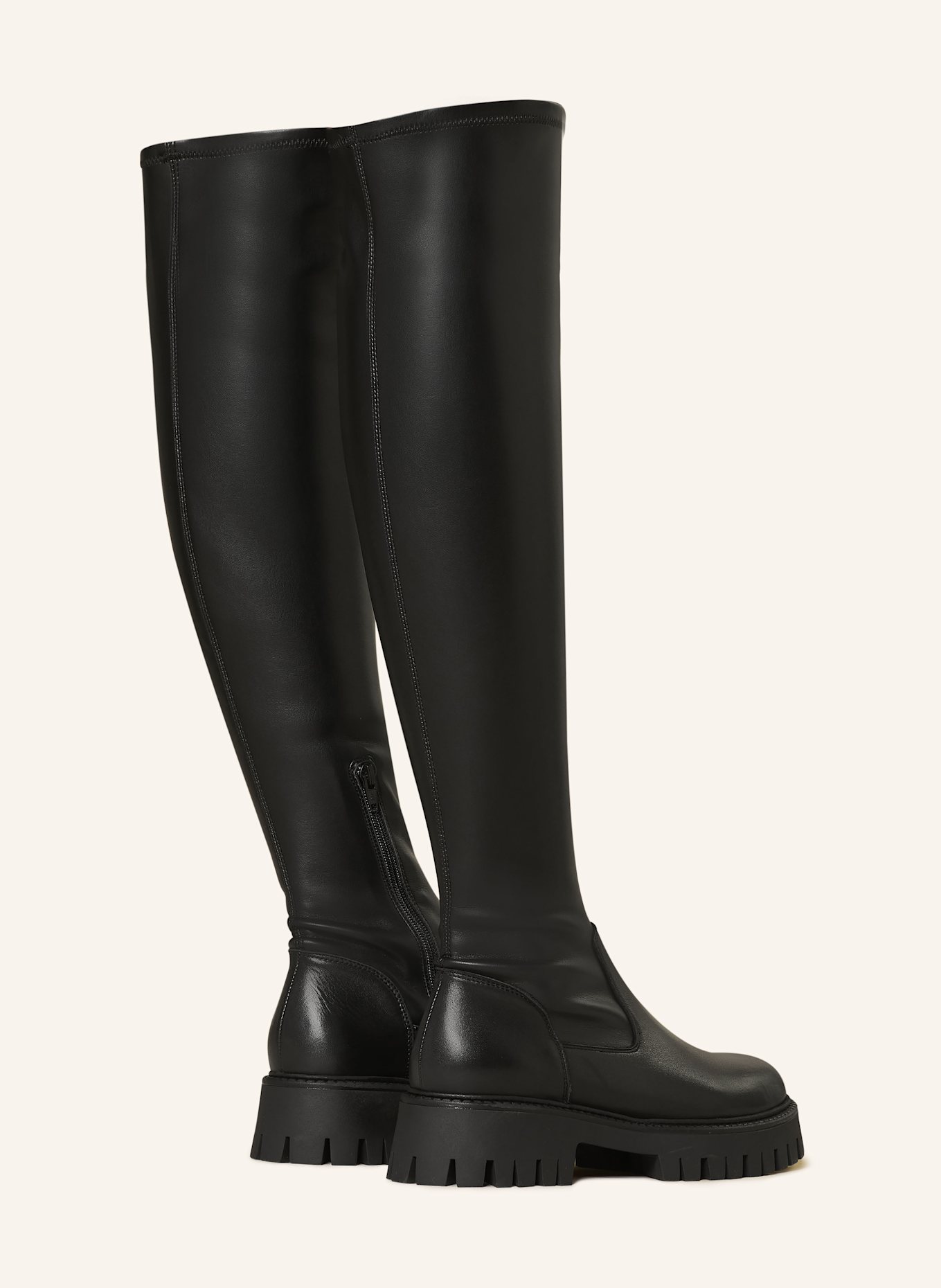 MRS & HUGS Overknee-Stiefel: SCHWARZ