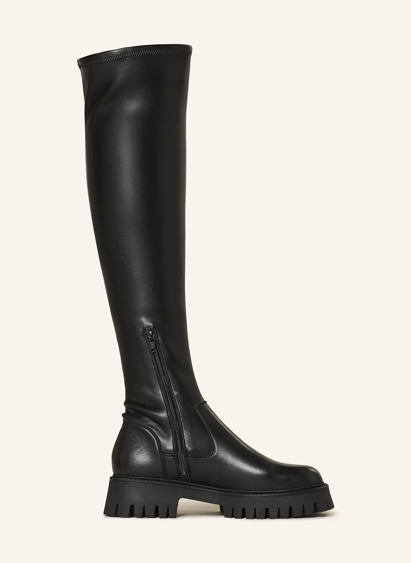 MRS & HUGS Overknee-Stiefel: SCHWARZ