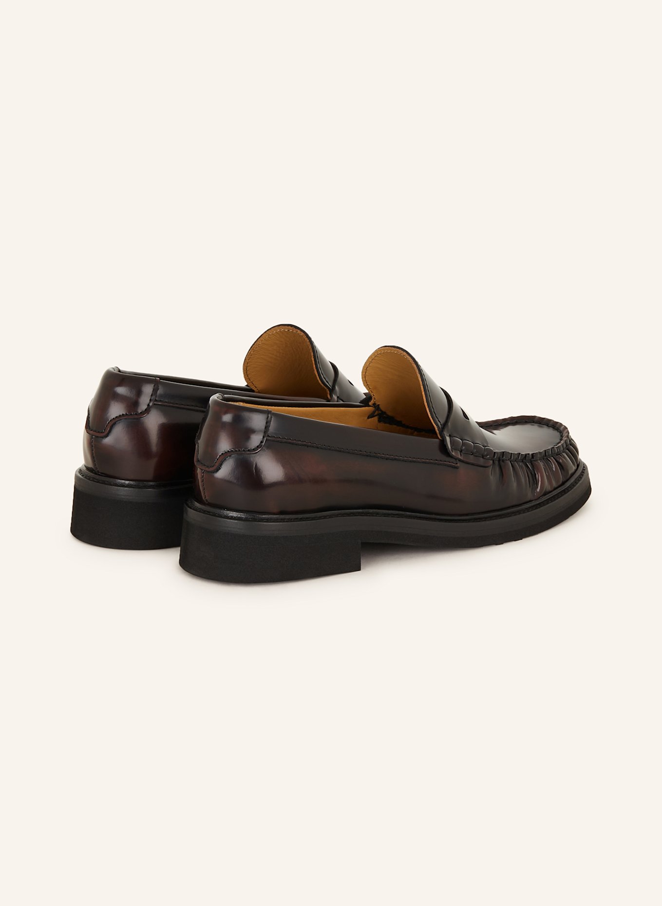 MRS & HUGS Penny loafers, Kolor: CIEMNOCZERWONY (Obrazek 2)