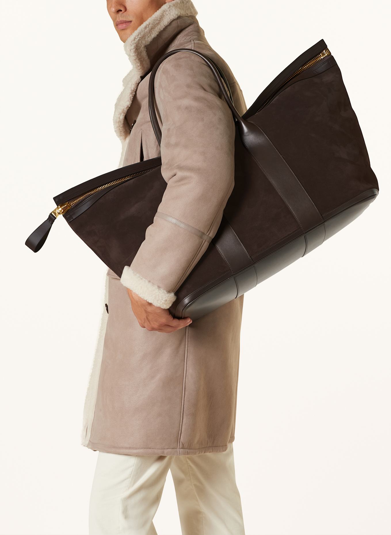 TOM FORD Weekender in dunkelbraun