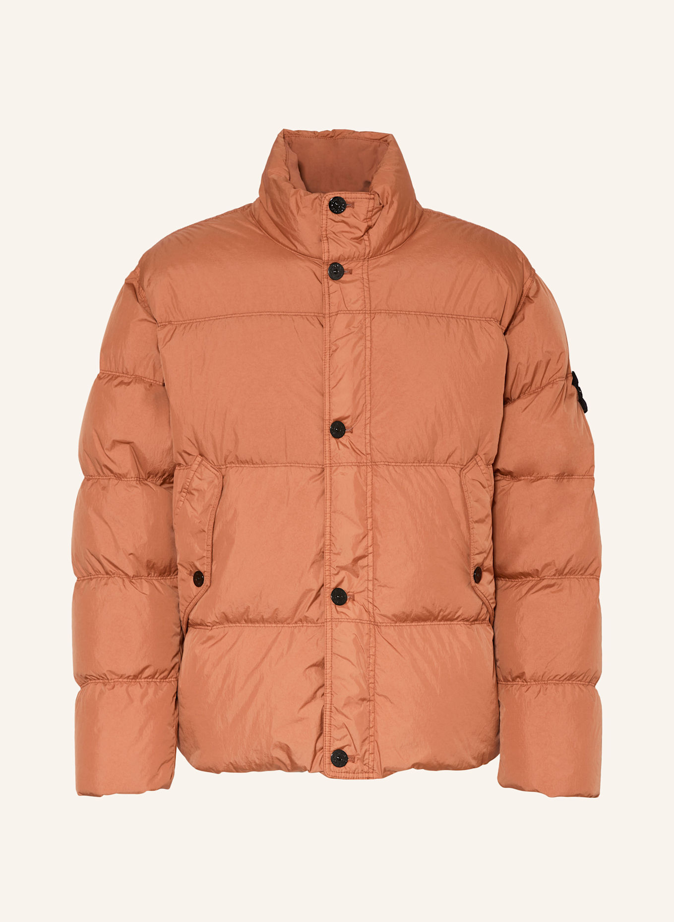 STONE ISLAND Down jacket in orange