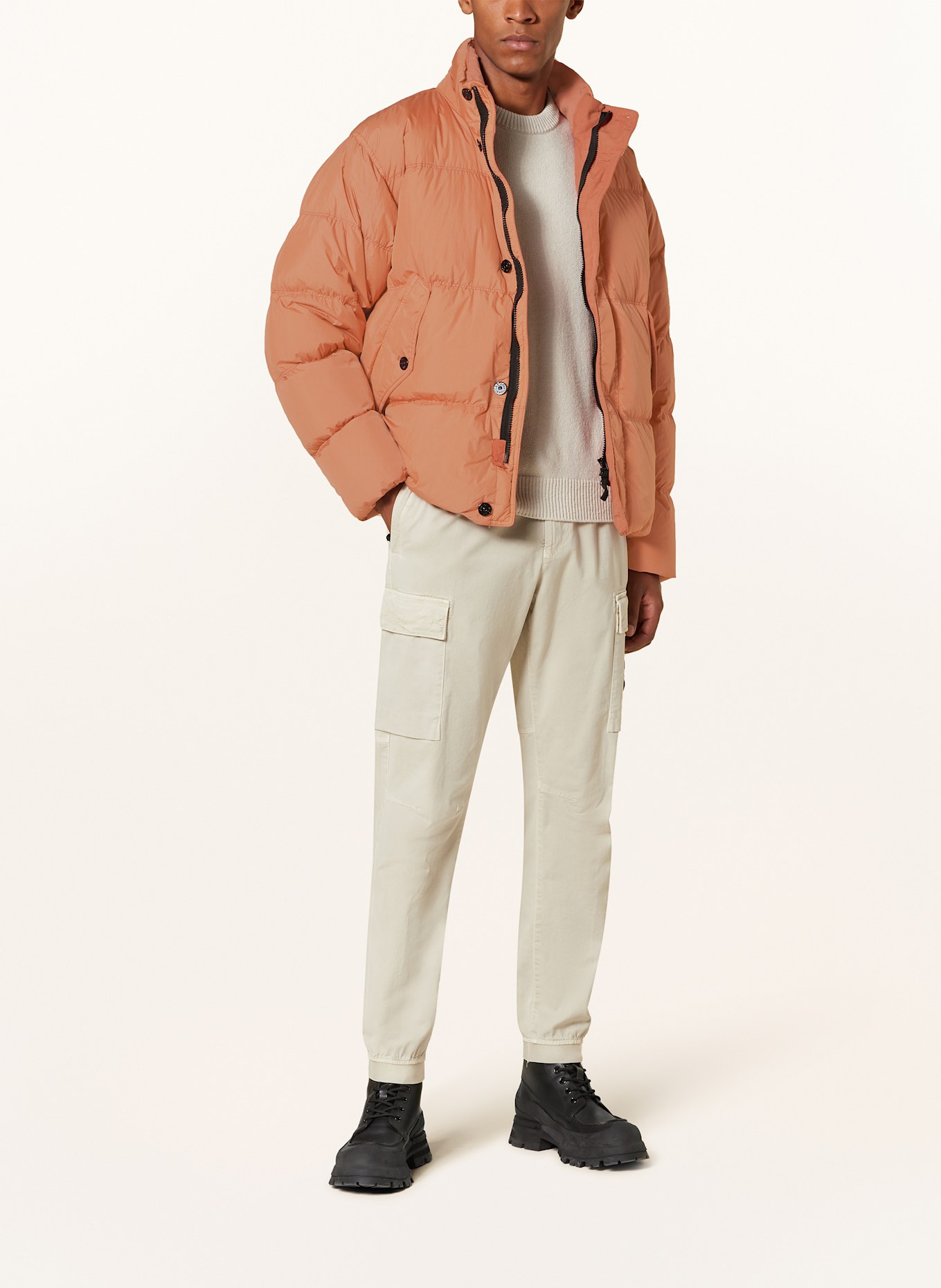 STONE ISLAND Daunenjacke in orange
