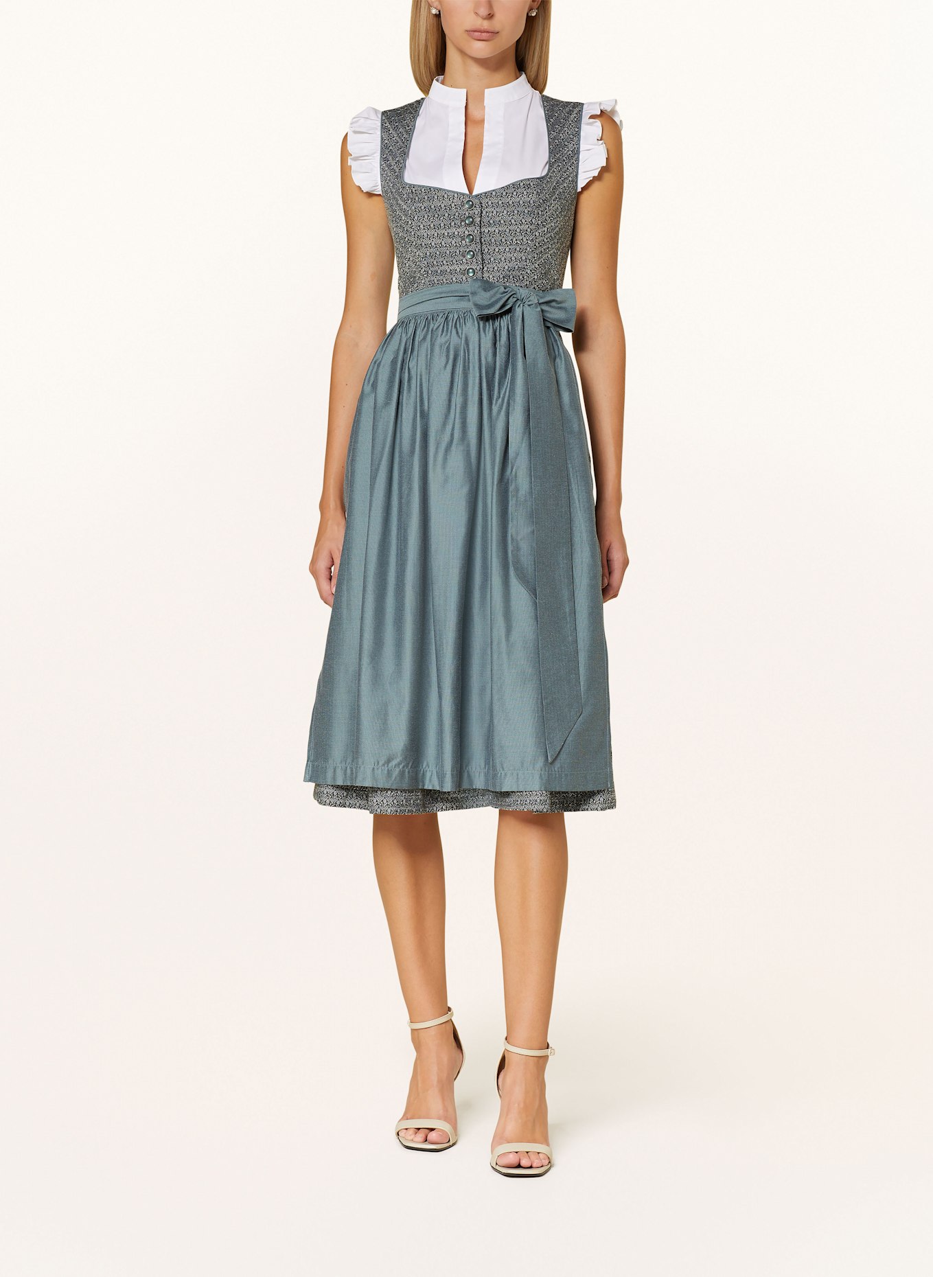 LIMBERRY Dirndl, Farbe: MINT/ CREME/ DUNKELGRÜN (Bild 2)