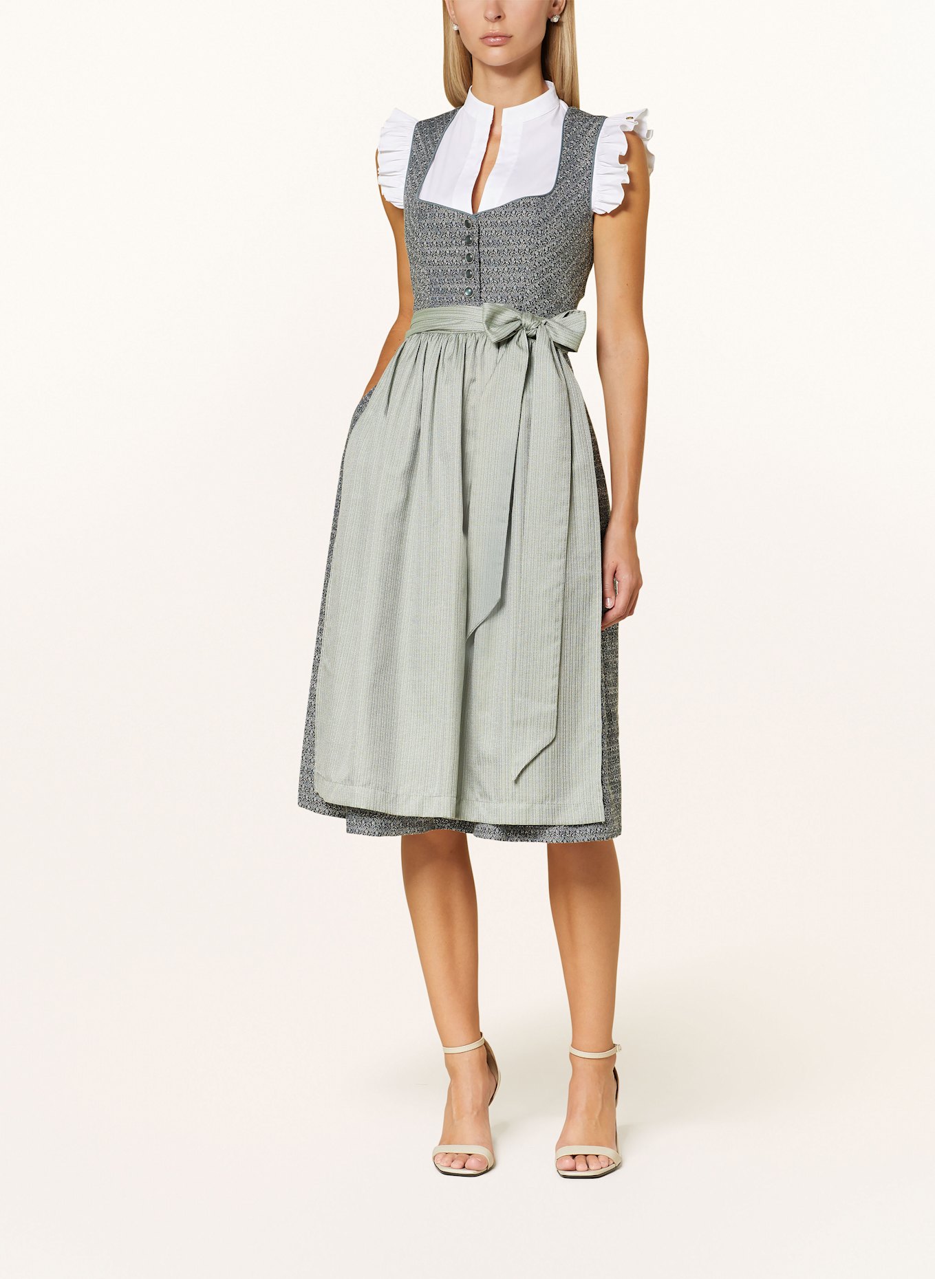 LIMBERRY Dirndl, Farbe: MINT/ CREME/ DUNKELGRÜN (Bild 5)