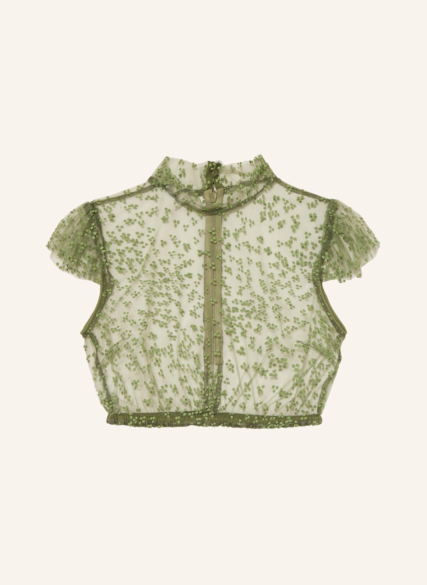KINGA MATHE Dirndlbluse HEIKI: KHAKI