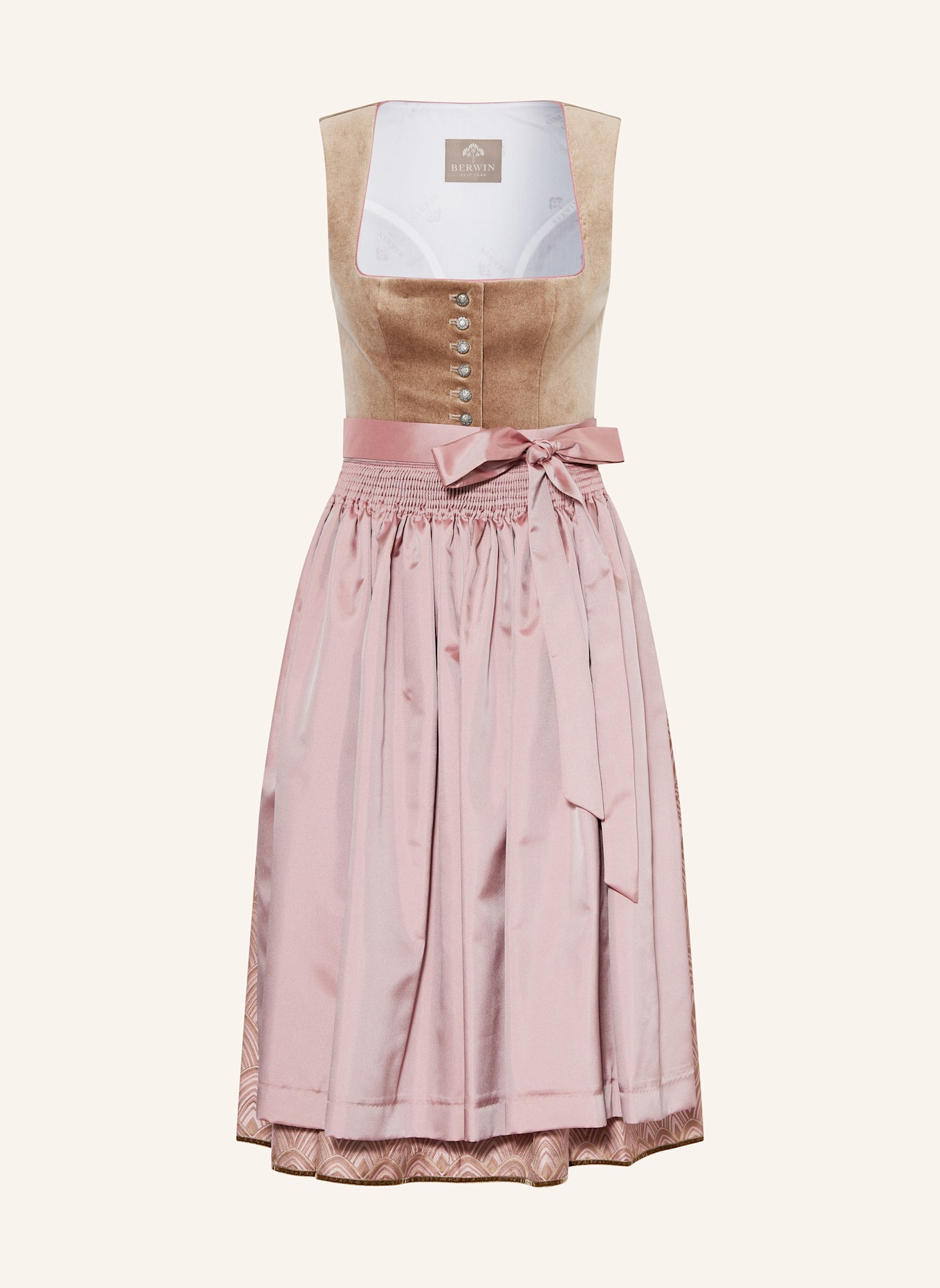 BERWIN & WOLFF Dirndl, Farbe: ROSÉ/ CAMEL/ HELLROSA (Bild 1)