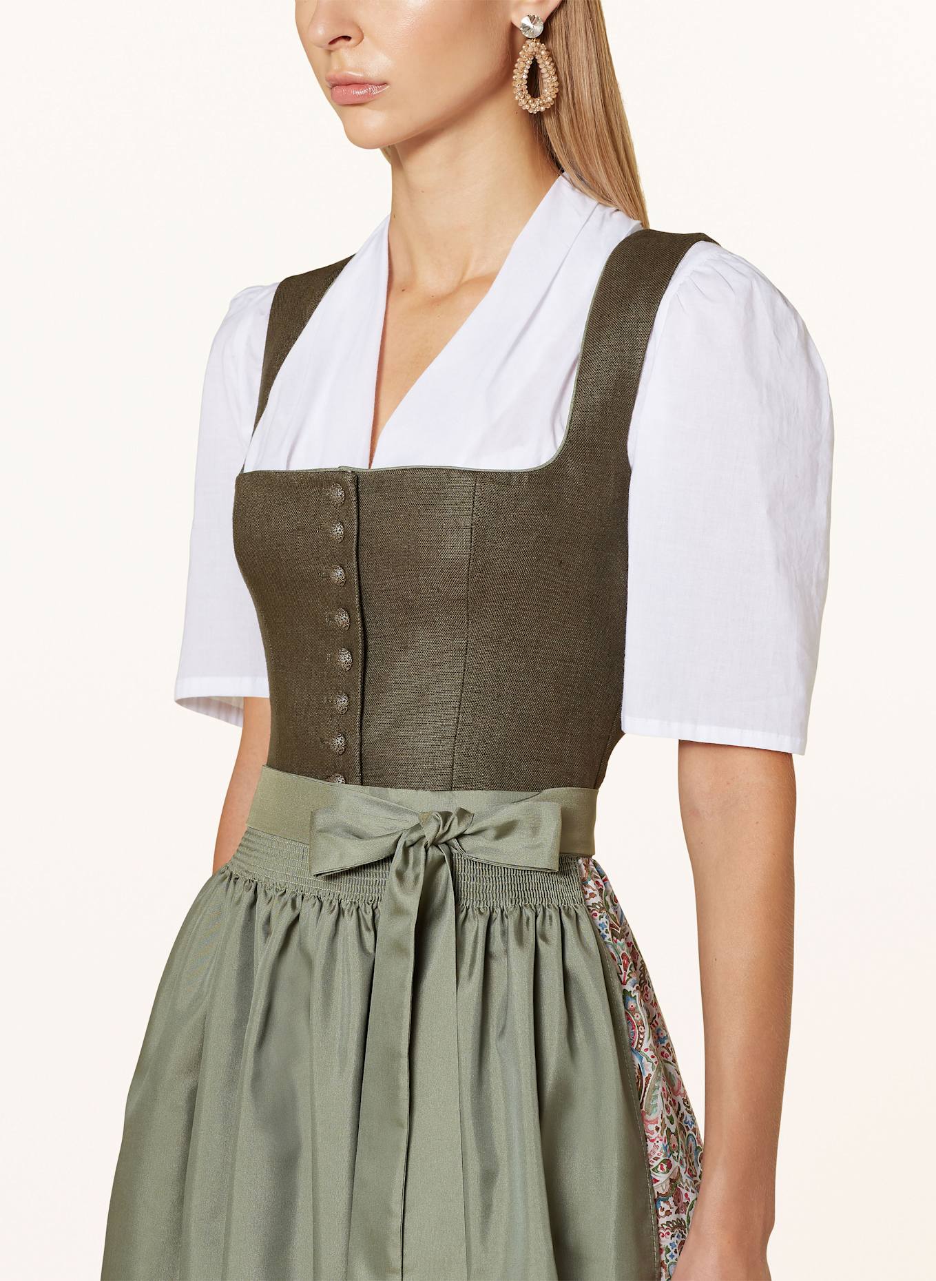 BERWIN & WOLFF Dirndl, Farbe: KHAKI/ GRÜN/ ROT (Bild 4)