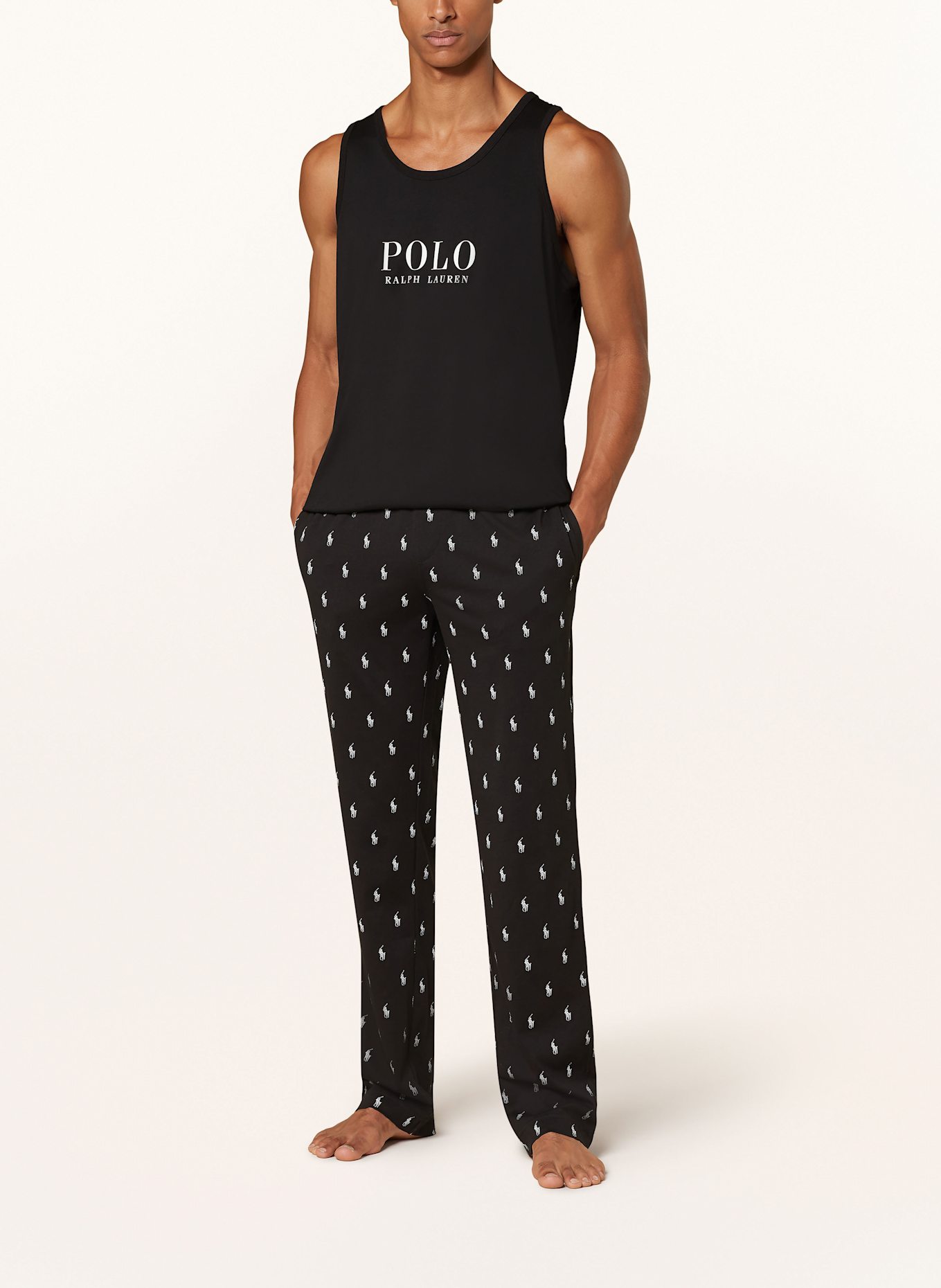 POLO RALPH LAUREN Lounge shirt: BLACK