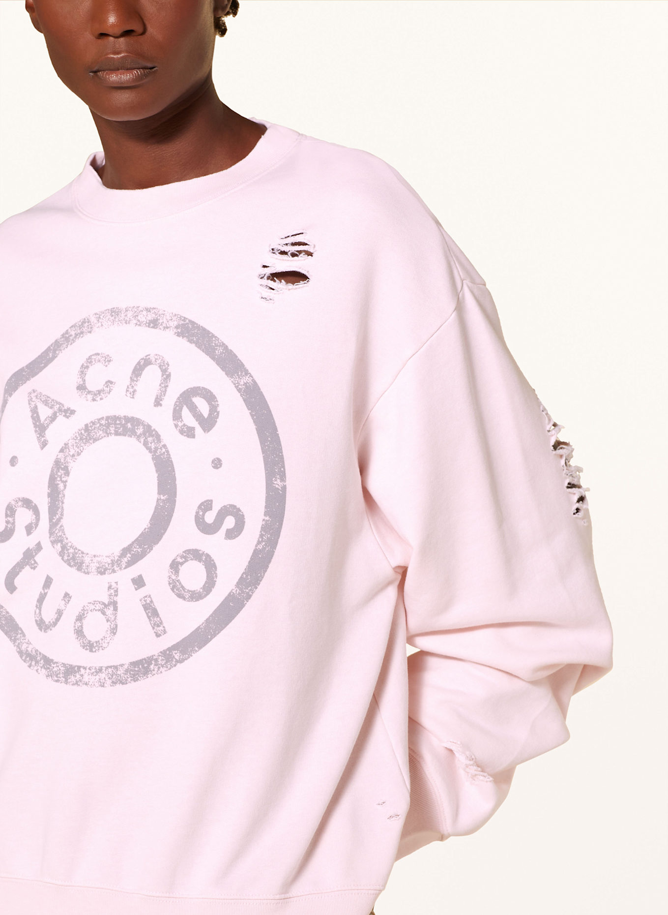 Acne studios pink sweatshirt sales