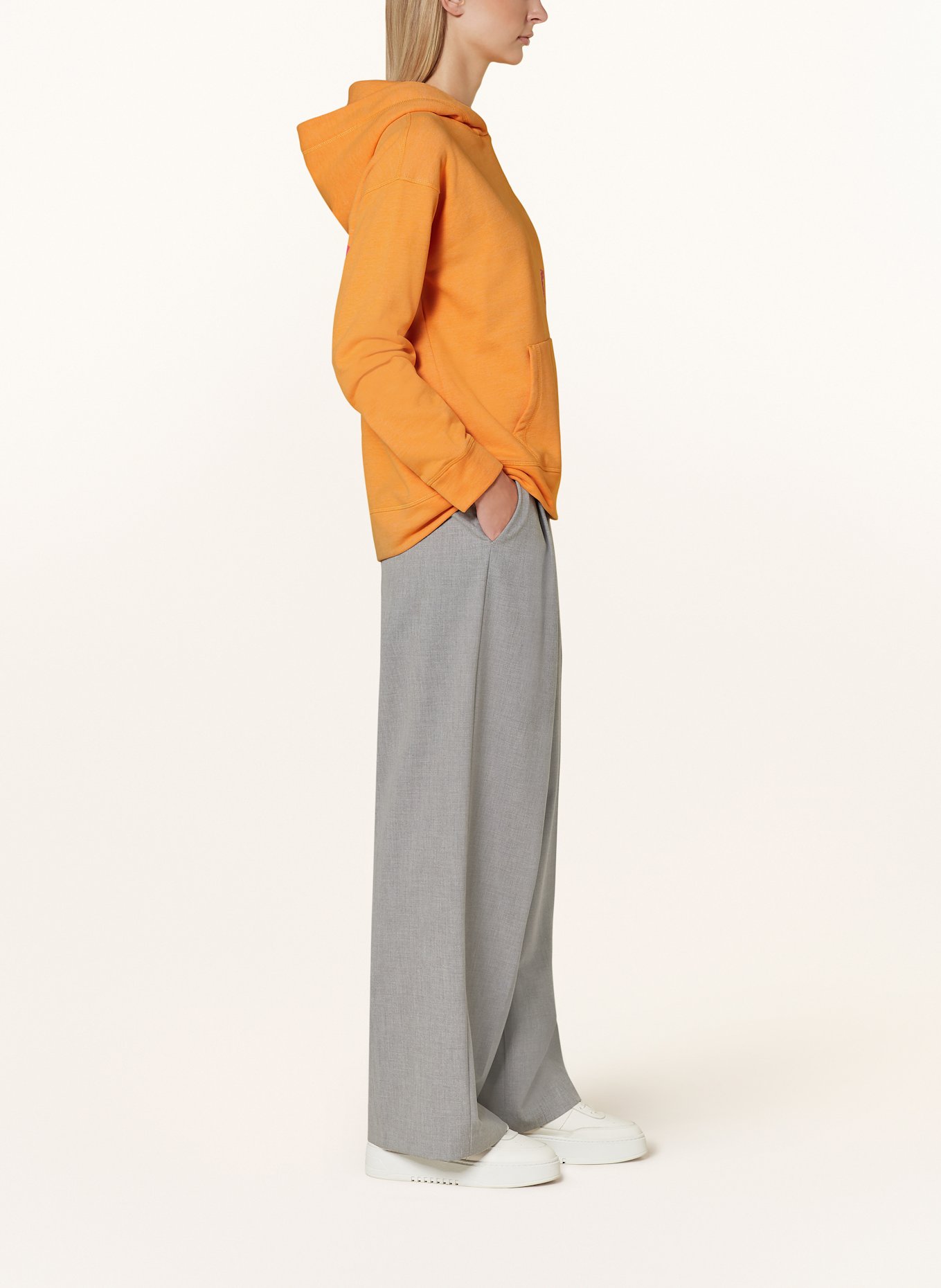 ELBSAND Hoodie NORDIKA: ORANGE/ PINK