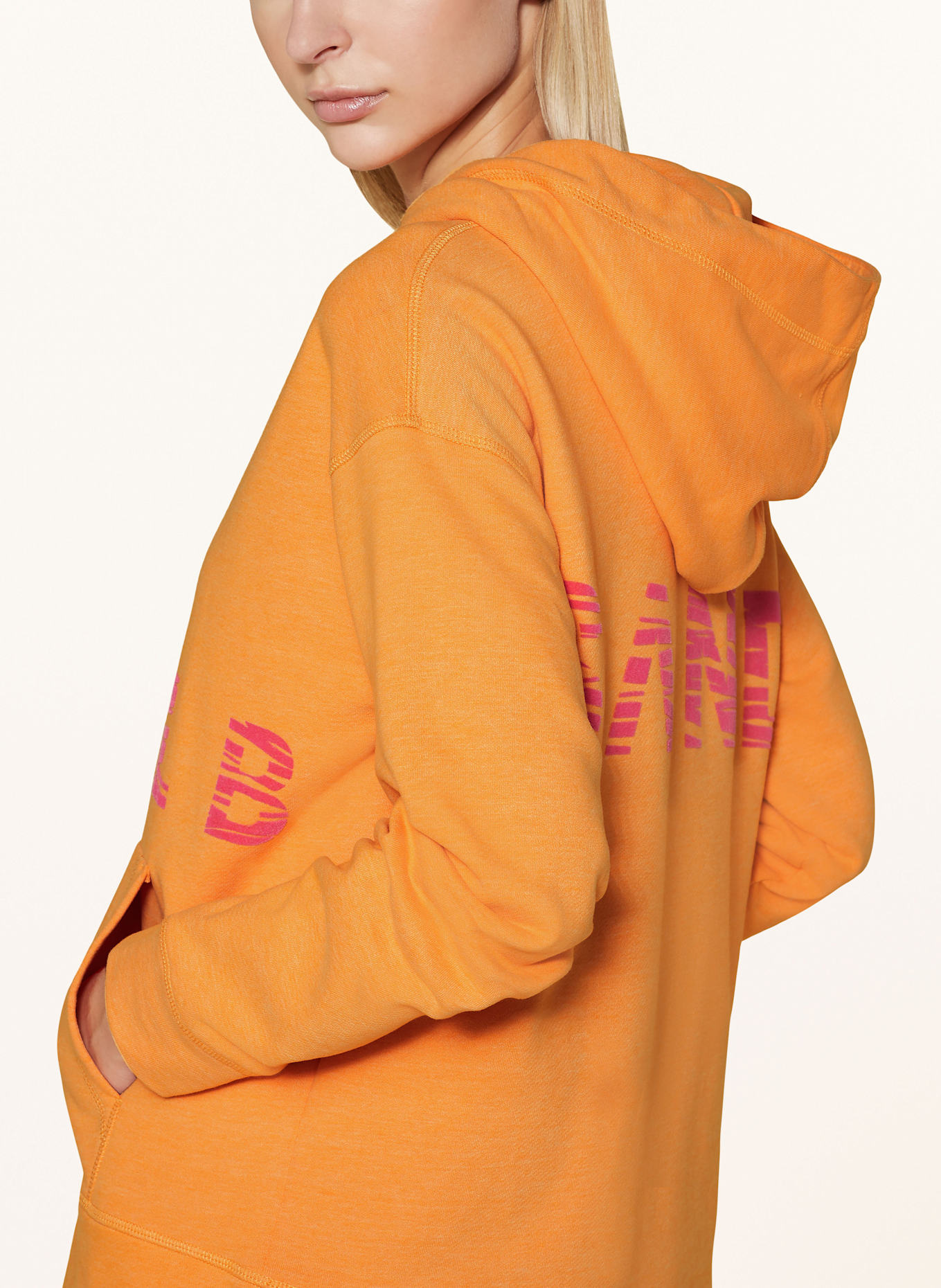 ELBSAND Hoodie NORDIKA: ORANGE/ PINK