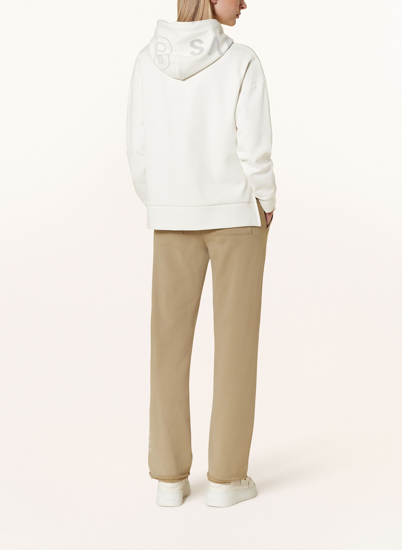 ELBSAND Hoodie MATHEA, Farbe: WEISS/ OLIV (Bild 3)