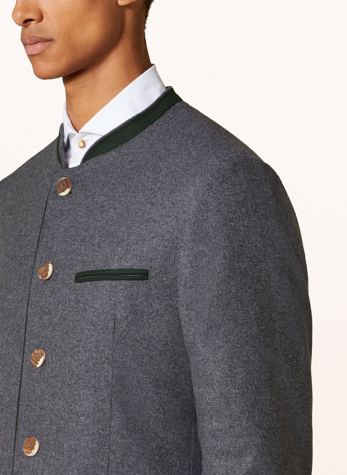 STEINBOCK Janker JONATHAN: GRAU / DUNKELGRÜN