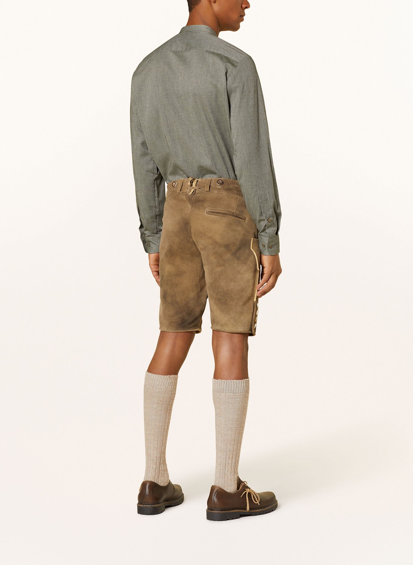 Hammerschmid Trachtenhemd Regular Fit mit Stehkragen: OLIV