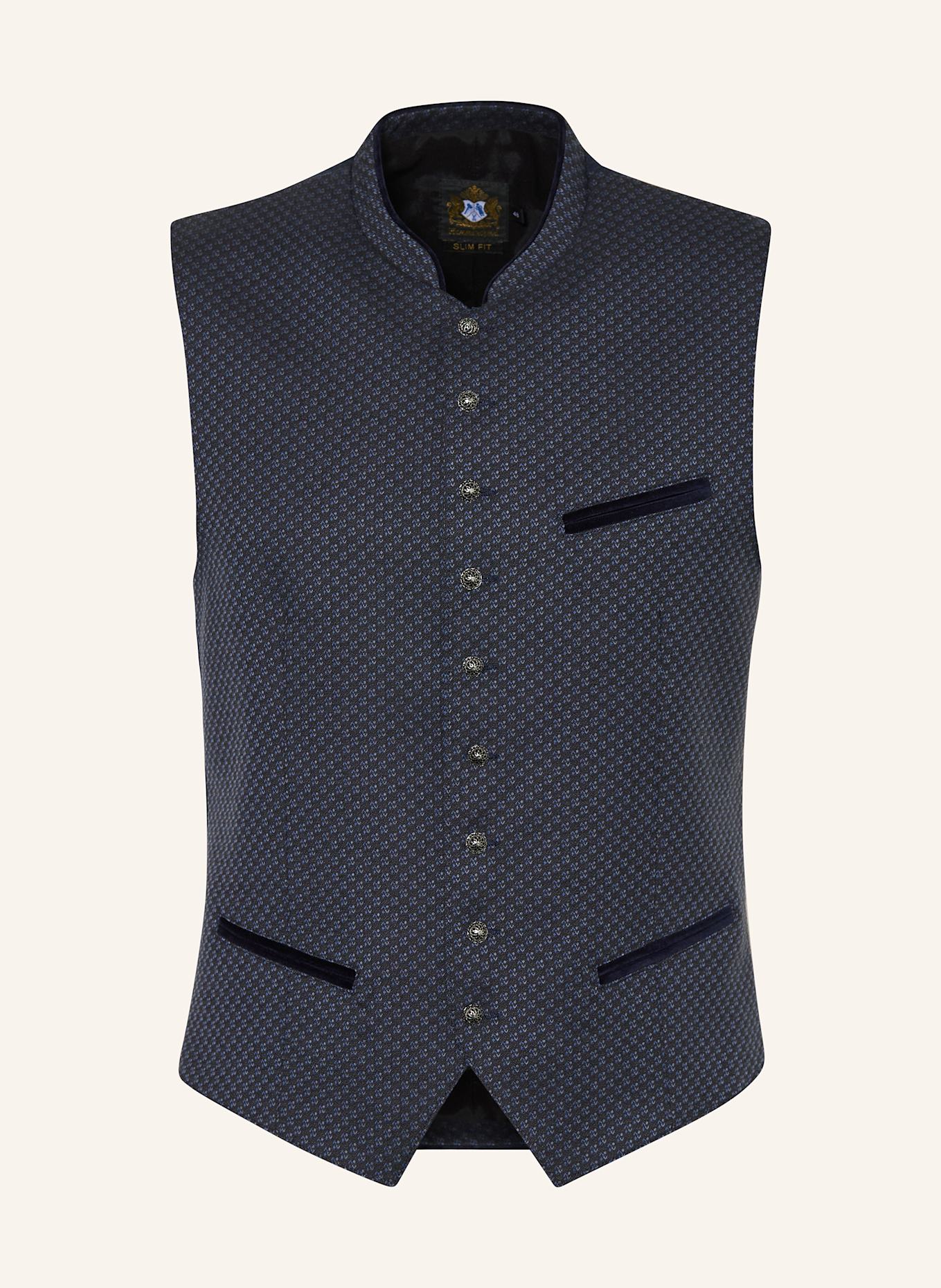 Hammerschmid Traditional vest KILIAN, Color: DARK BLUE/ BLUE (Image 1)