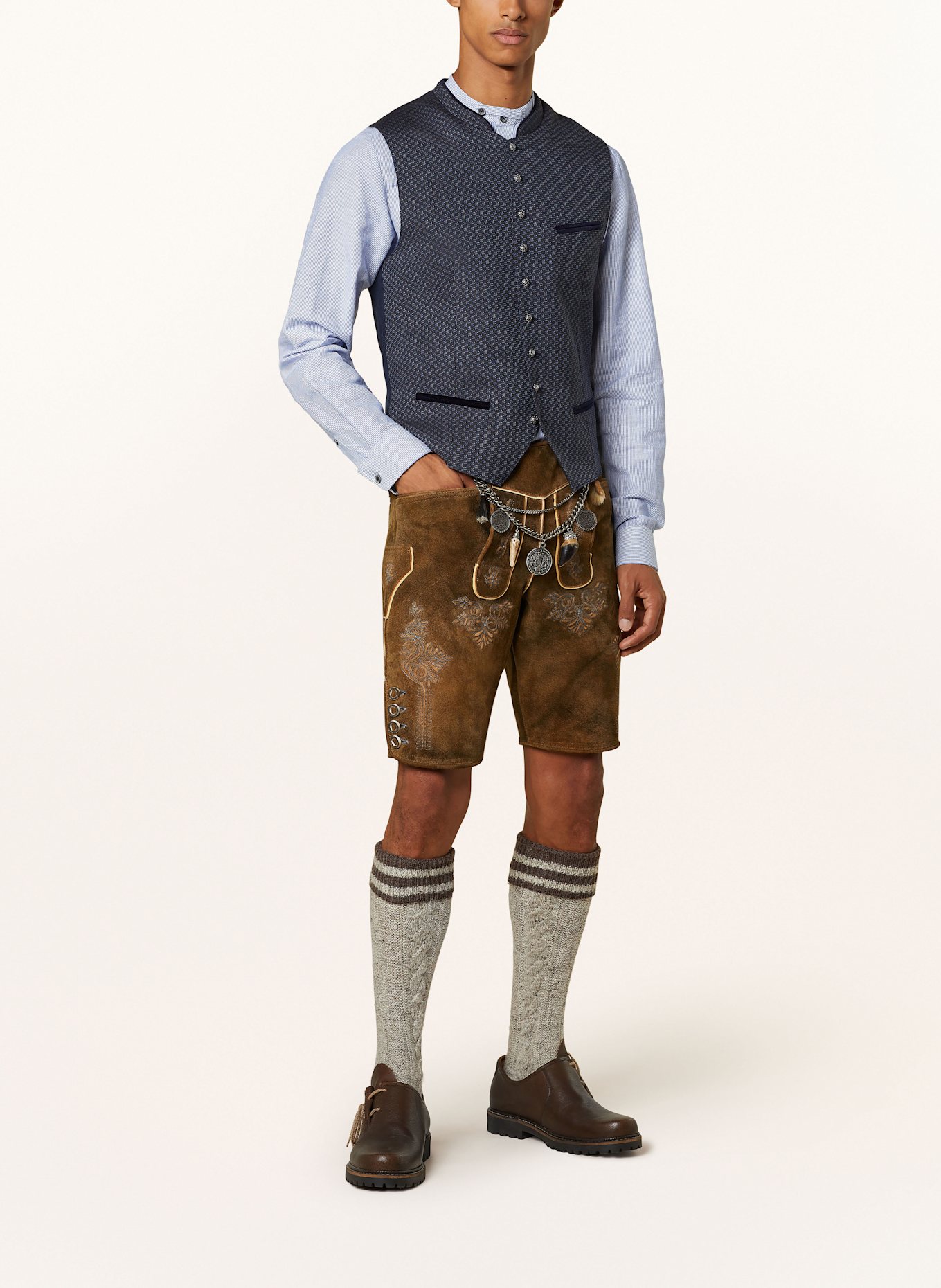 Hammerschmid Traditional vest KILIAN, Color: DARK BLUE/ BLUE (Image 2)