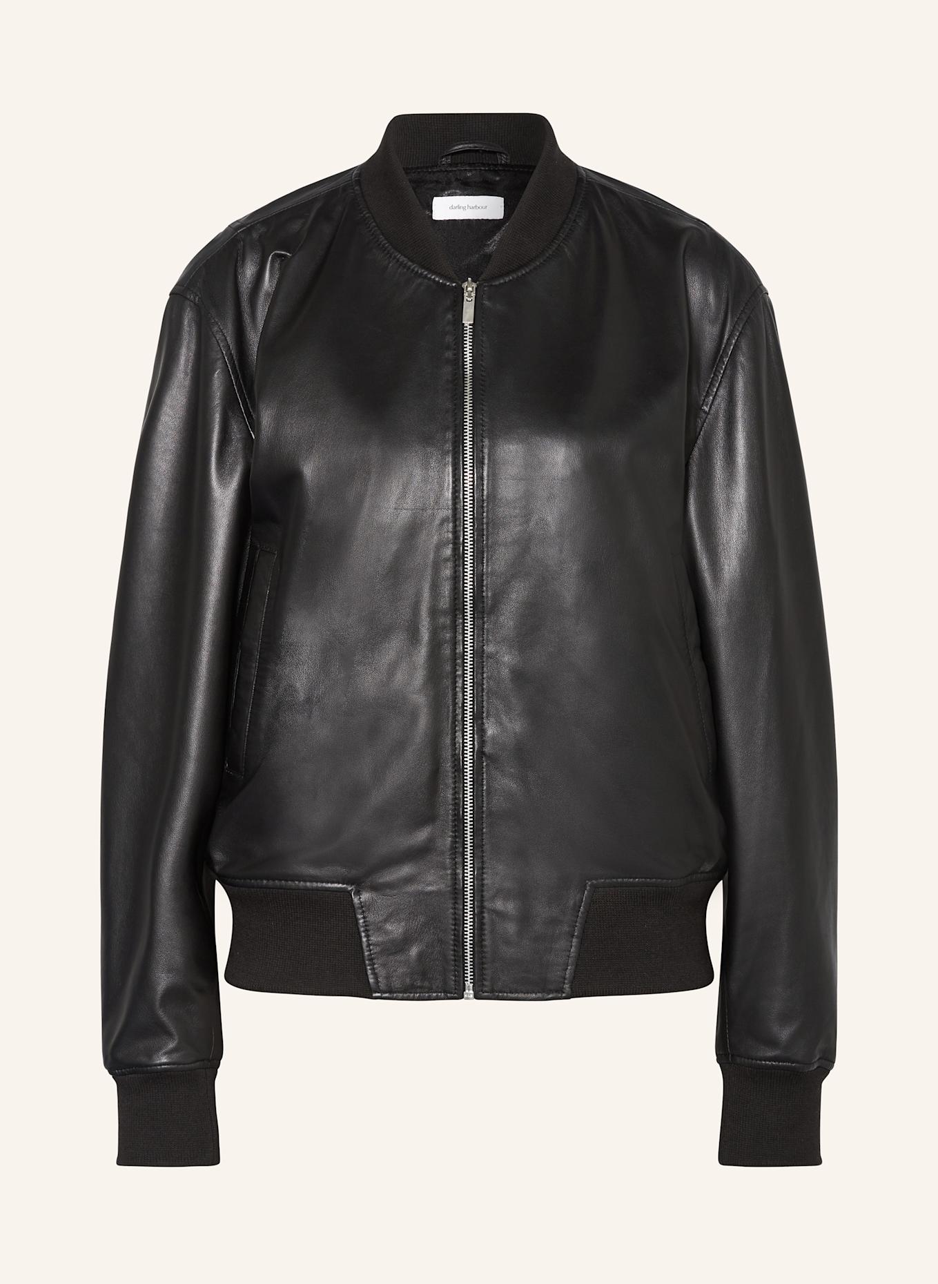 darling harbour Lederblouson: SCHWARZ