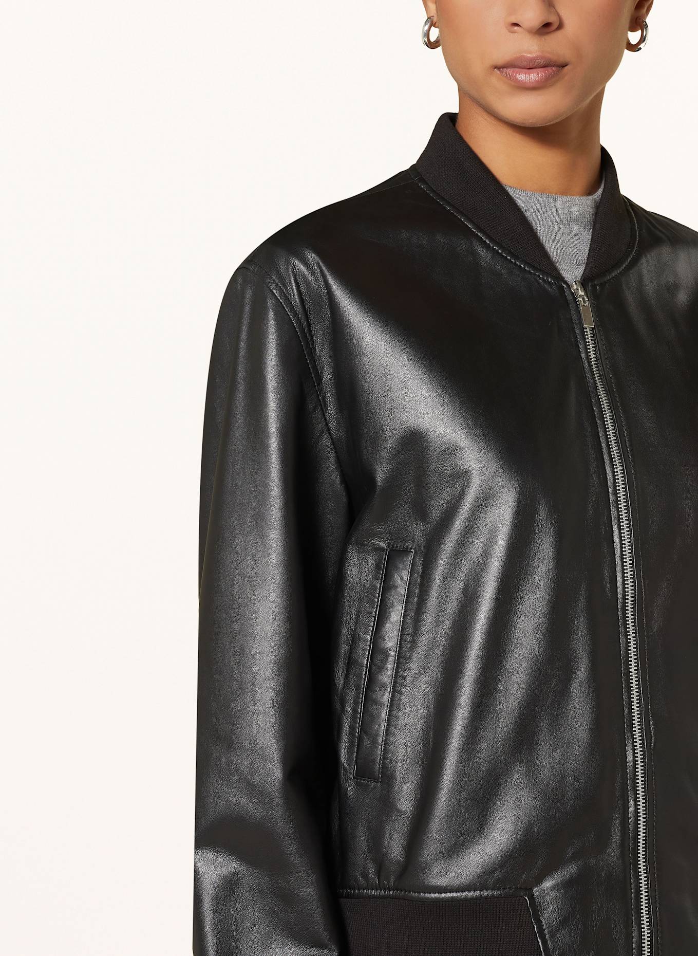 darling harbour Lederblouson: SCHWARZ