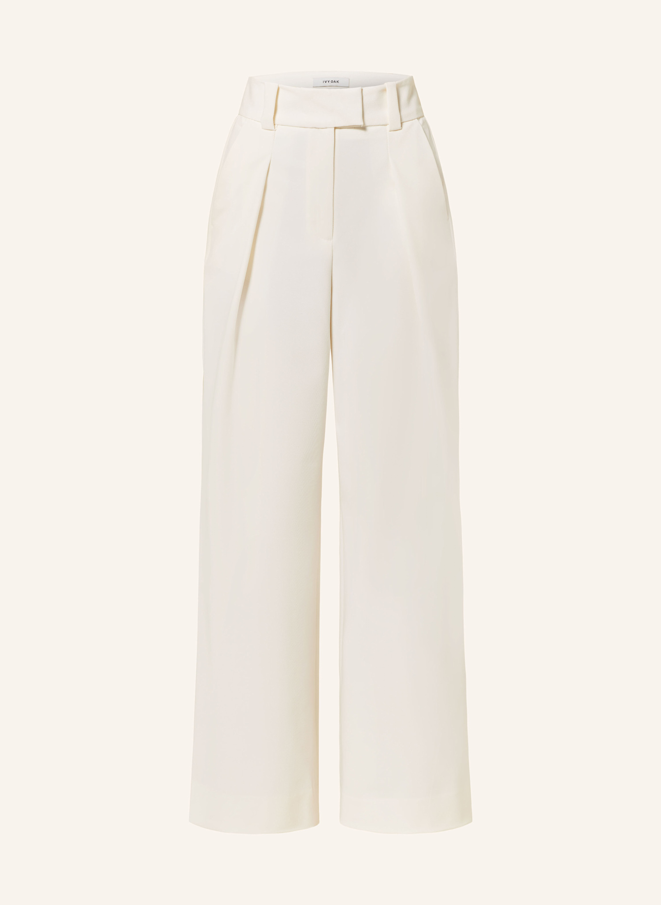 IVY OAK Wide leg trousers PEONY ROSE, Color: ECRU (Image 1)