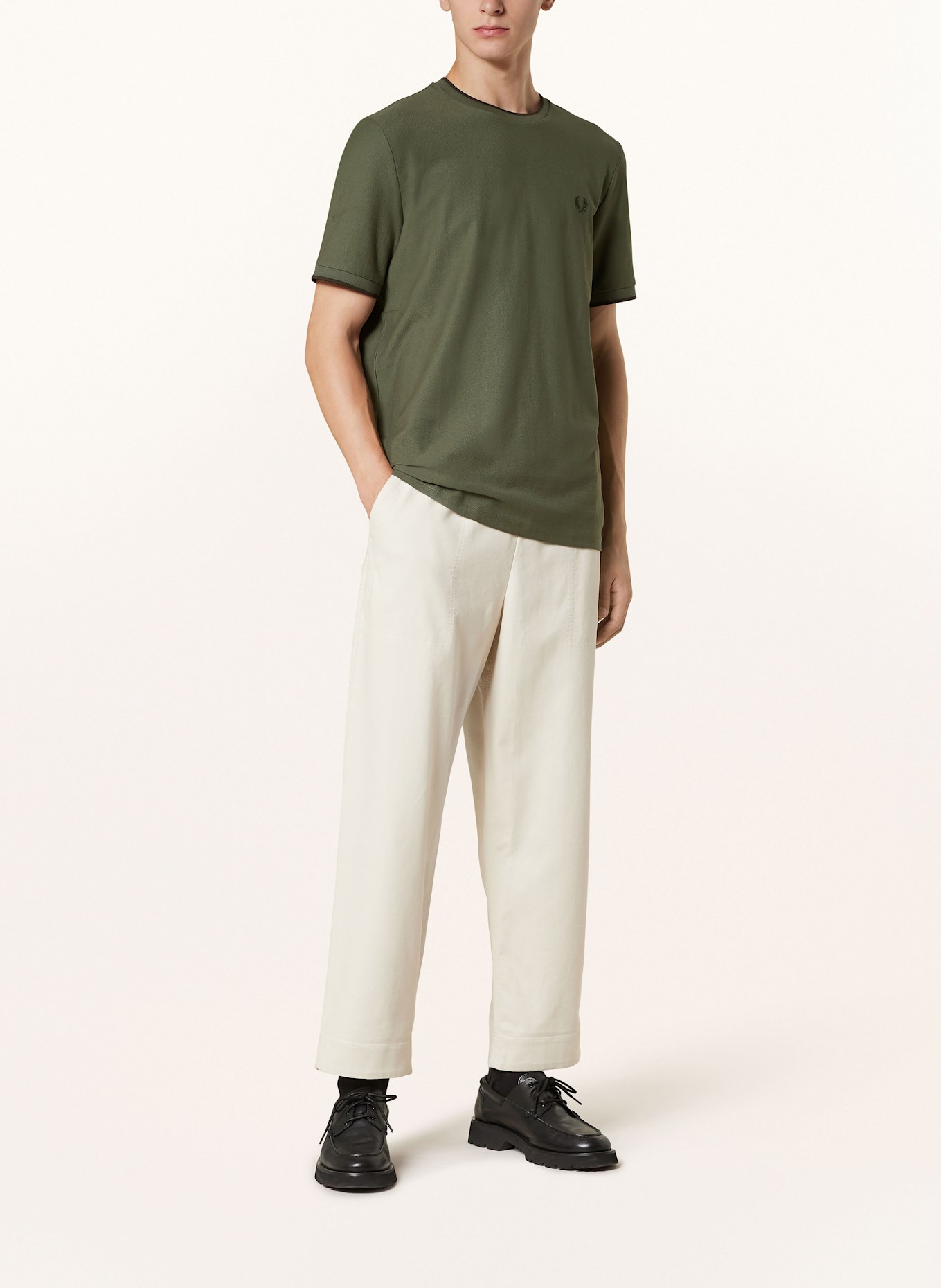 FRED PERRY T-shirt, Color: OLIVE (Image 2)