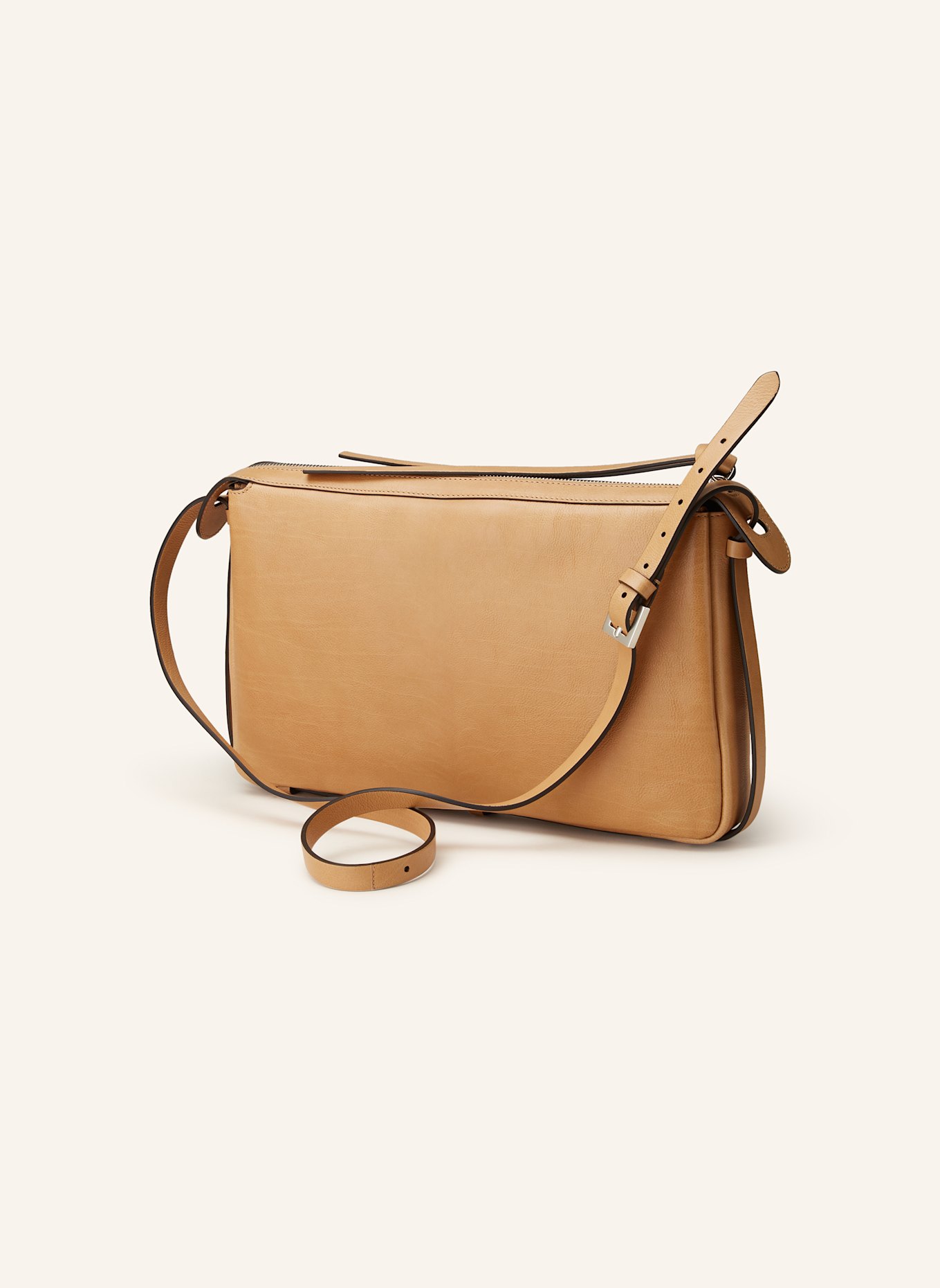 Simple leather shoulder bag clearance