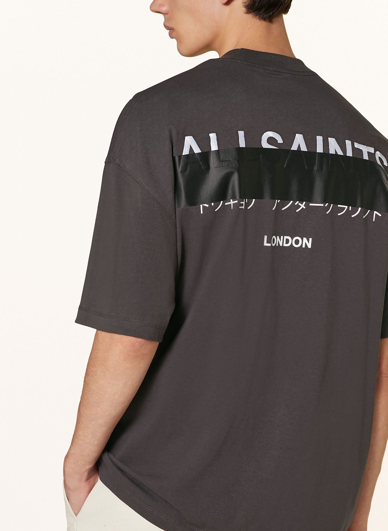 ALLSAINTS T-shirt REDACT, Color: BLACK (Image 4)