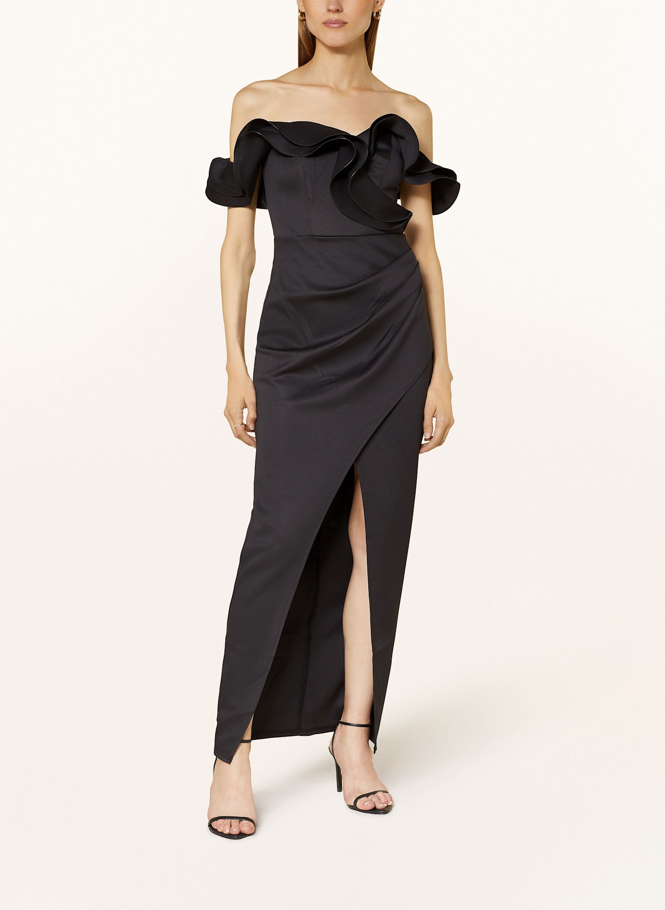 LIPSY Evening dress with frills in black