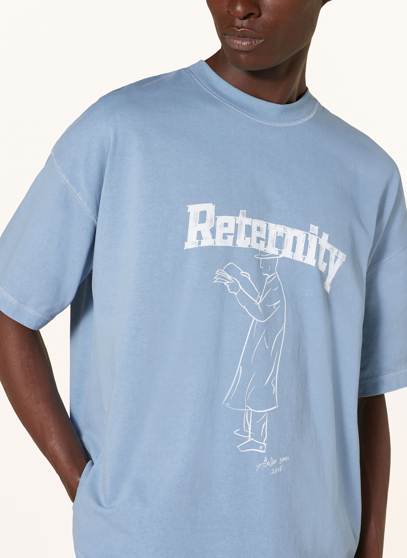 RETERNITY T-shirt PROMENEUR, Color: LIGHT BLUE (Image 4)