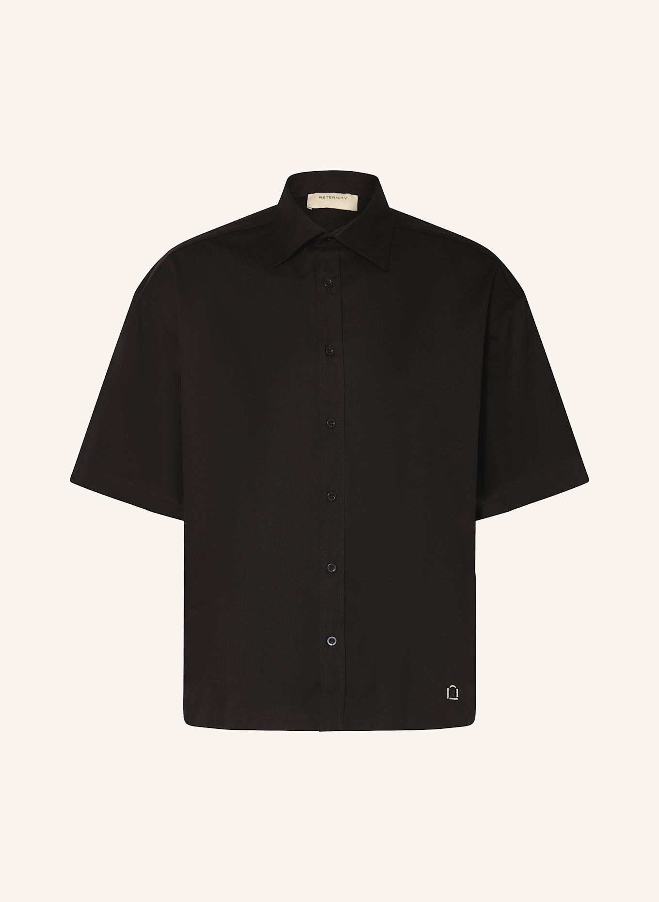 RETERNITY Short sleeve Sweater ÉVÉNIE Comfort Fit, Color: BLACK (Image 1)