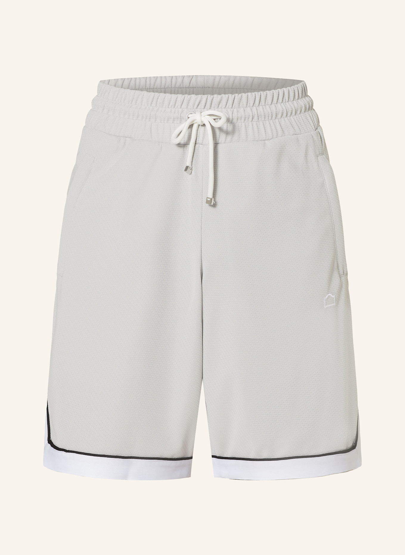 RETERNITY Mesh-Shorts SIGNE, Farbe: HELLGRAU/ WEISS (Bild 1)