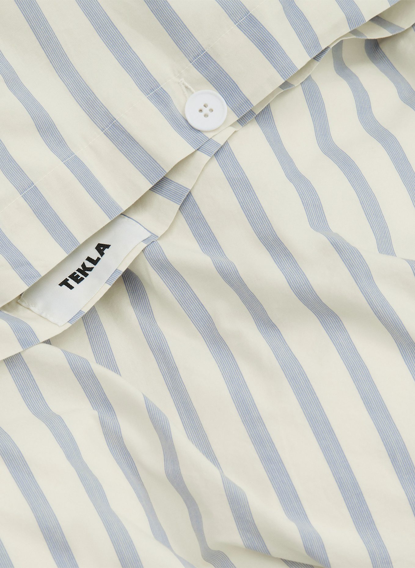 TEKLA Poszewka na kołdrę: BIAŁY / JASNONIEBIESKI