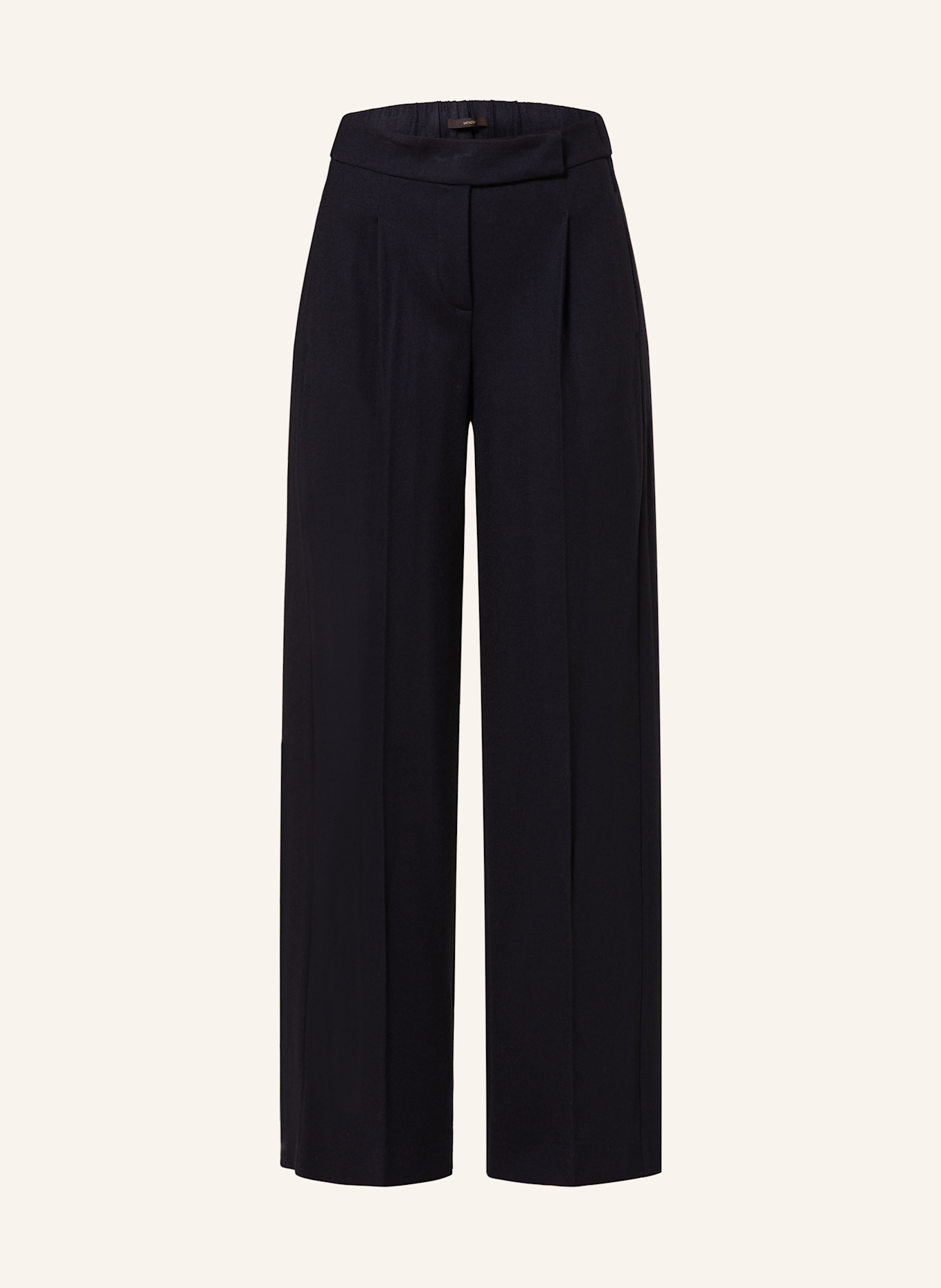 windsor. DH454H flannel Marlene trousers, Color: DARK BLUE (Image 1)