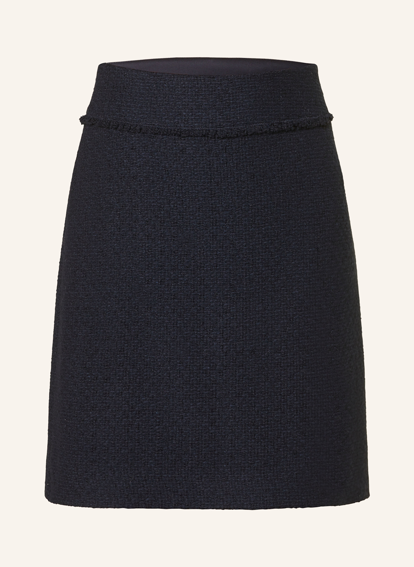 windsor. Bouclé skirt, Color: DARK BLUE (Image 1)