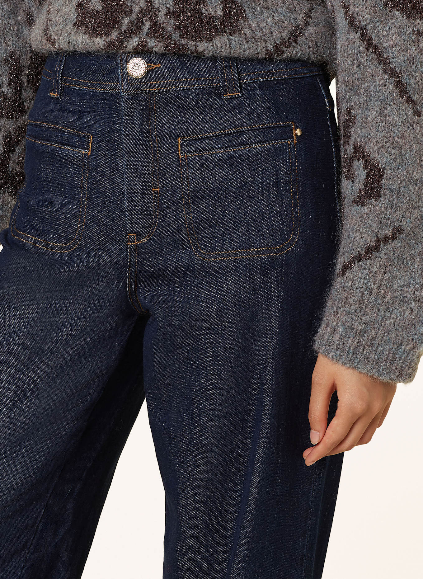 MOS MOSH Straight Jeans MMSOEY: 447 DARK BLUE