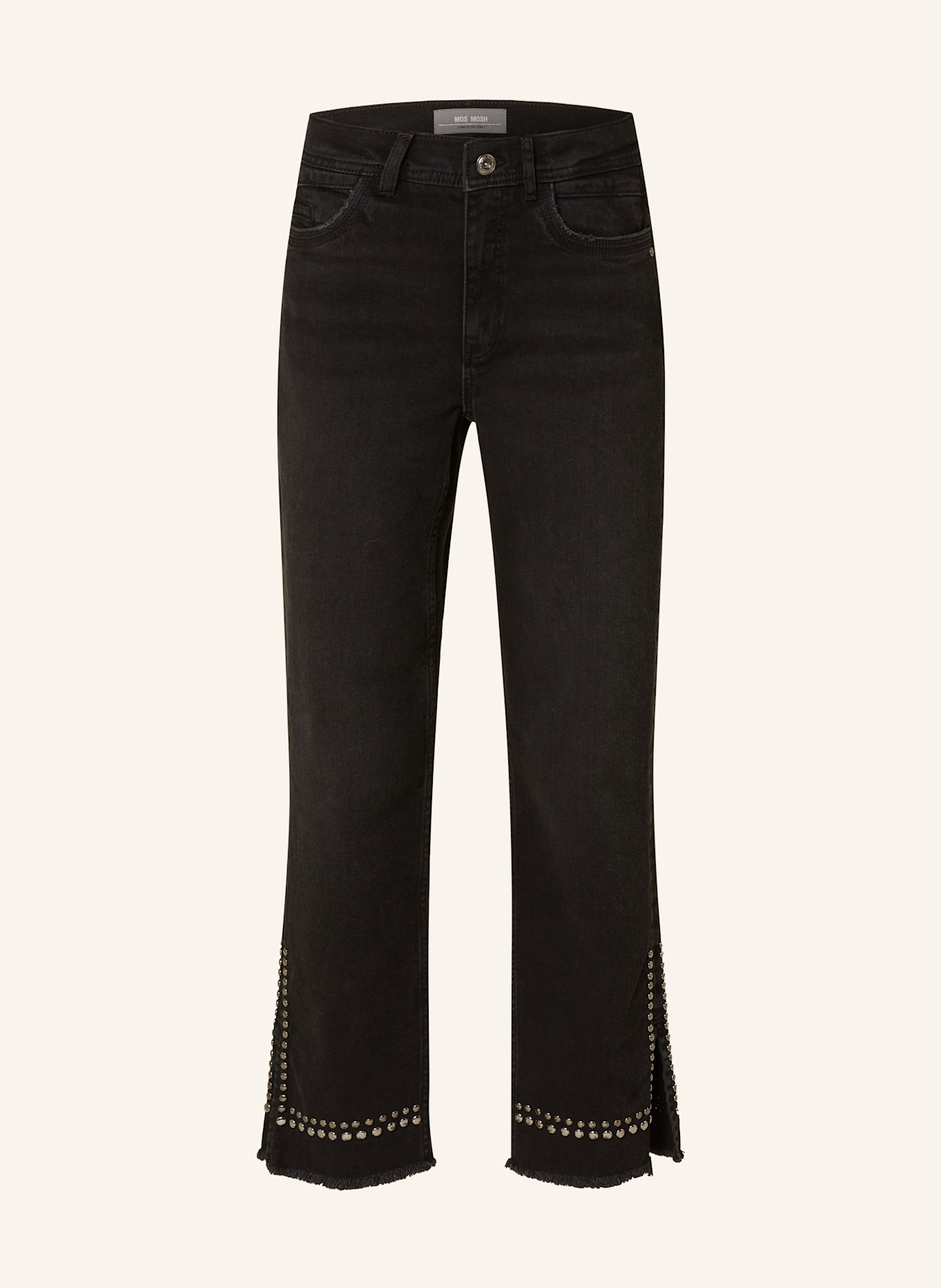 MOS MOSH Straight Jeans MMVERTI mit Nieten: 801 BLACK