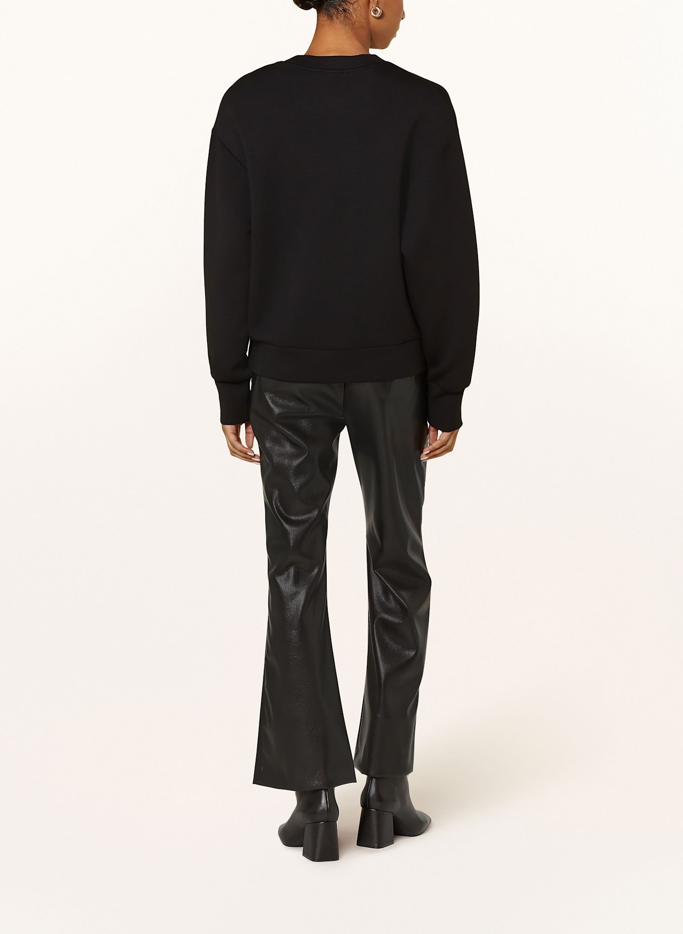 MOS MOSH Bluza nierozpinana MMDAKOTA z ozdobnymi kamykami: CZARNY