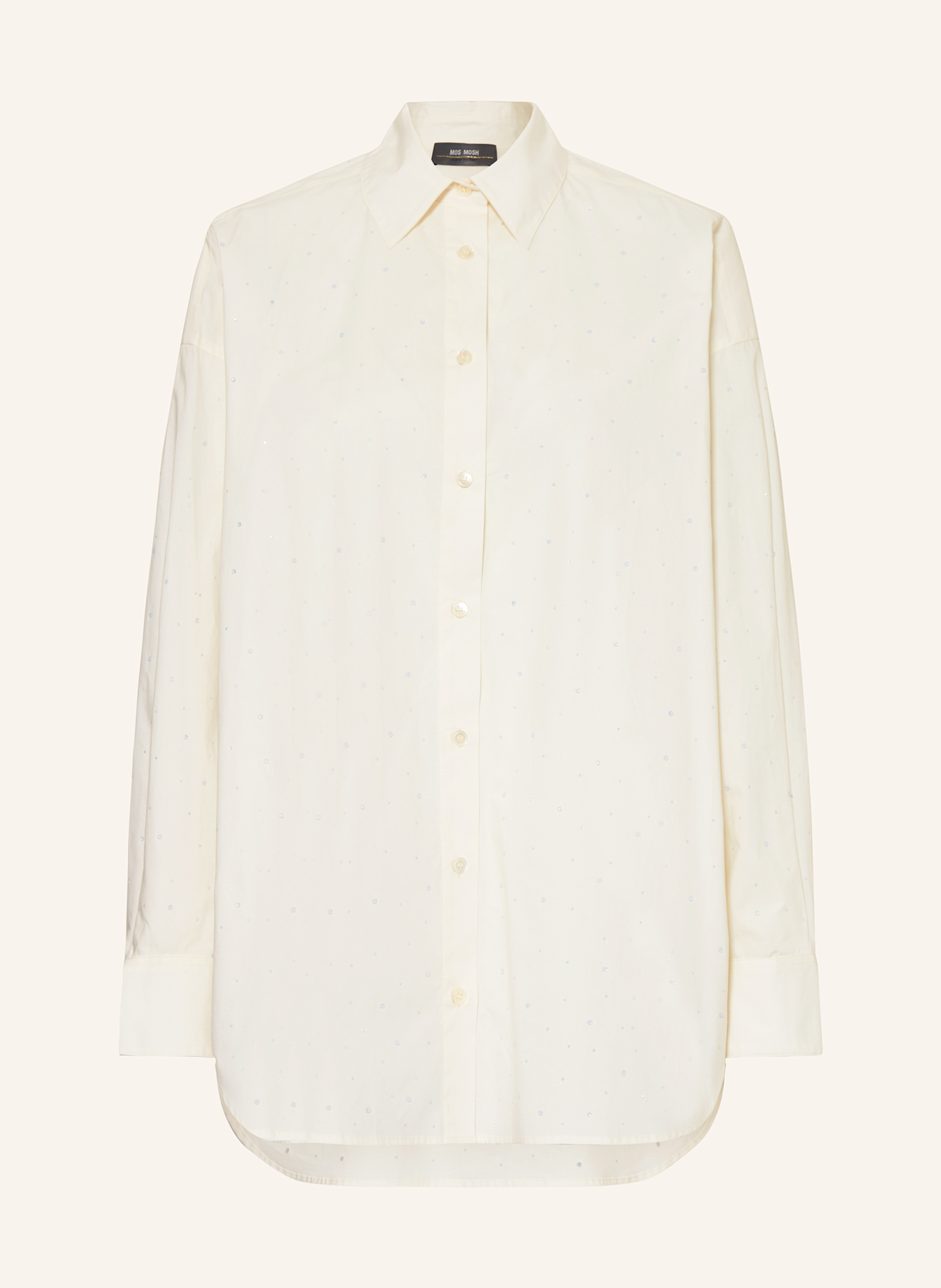 MOS MOSH MMDANIKA shirt blouse with decorative gems: ECRU