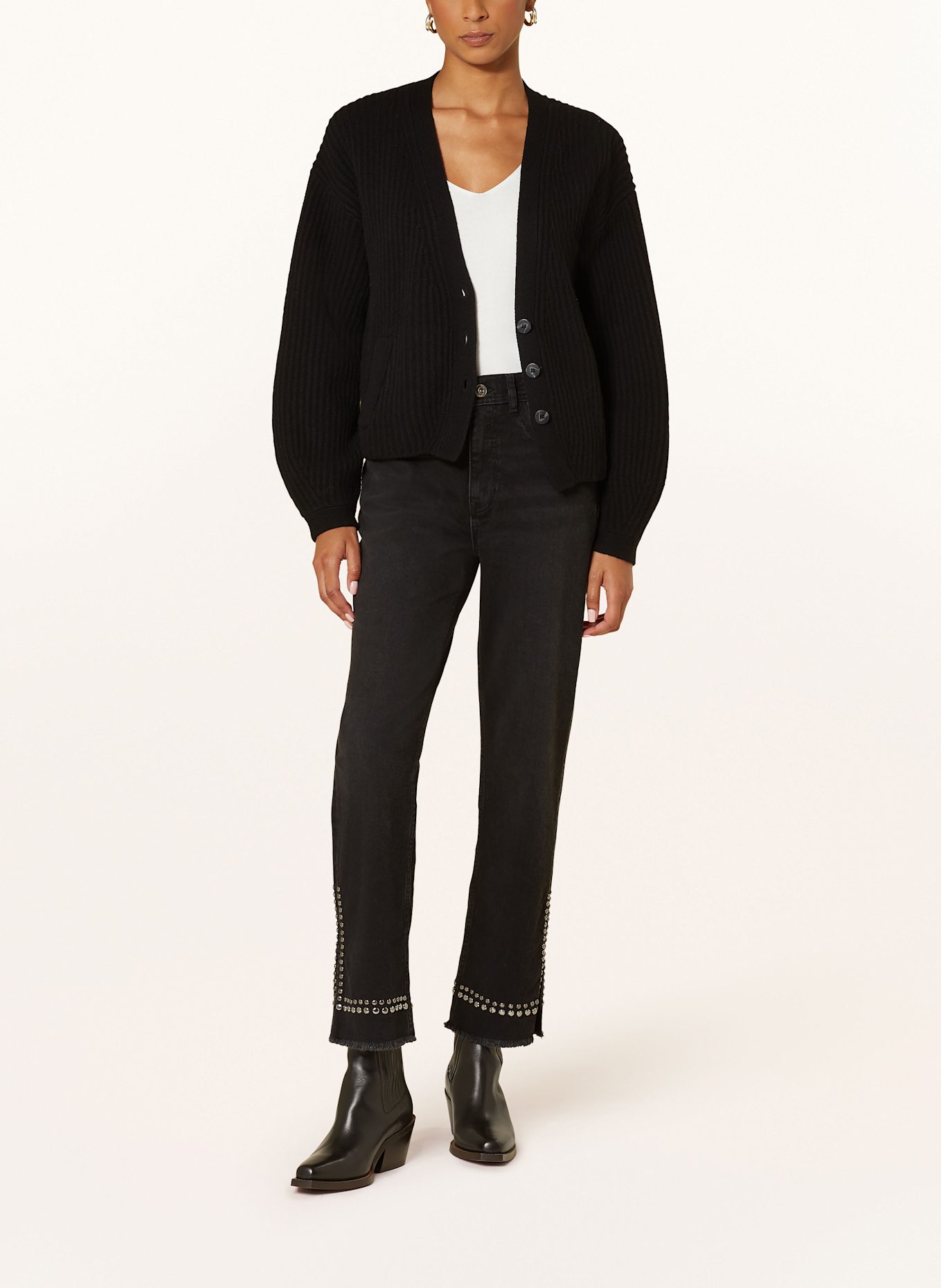 MOS MOSH Strickjacke MMWYNTER: SCHWARZ