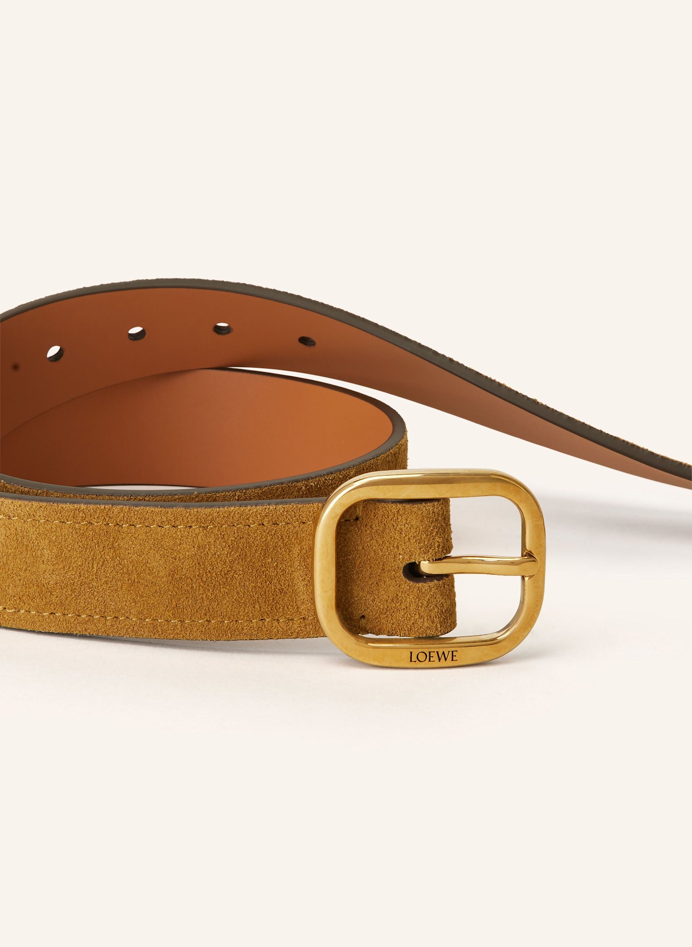 LOEWE Leather belt in cognac