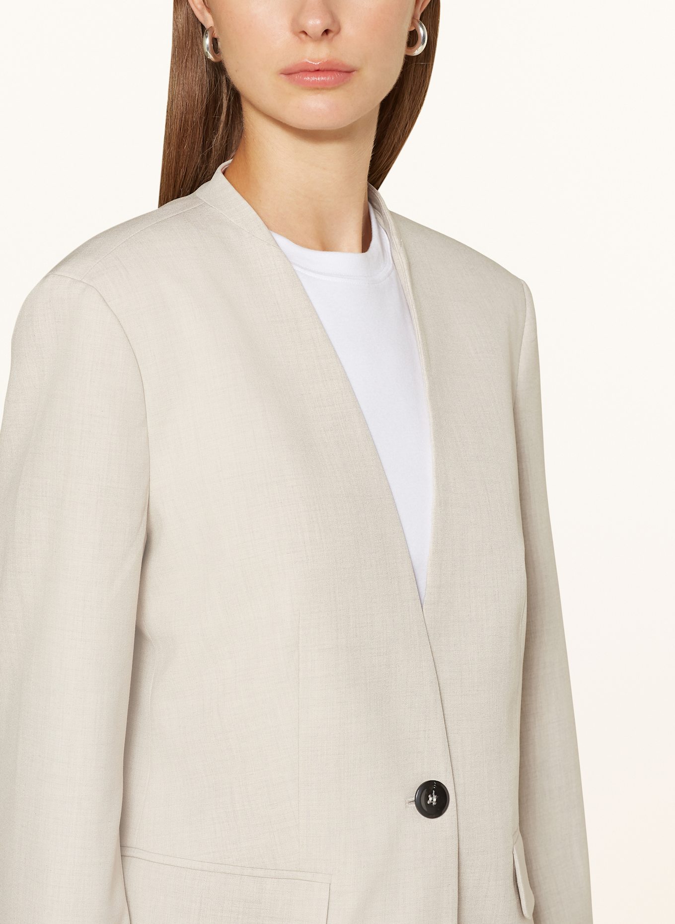 OPUS Blazer JALMA, Color: LIGHT GRAY/ ECRU (Image 4)