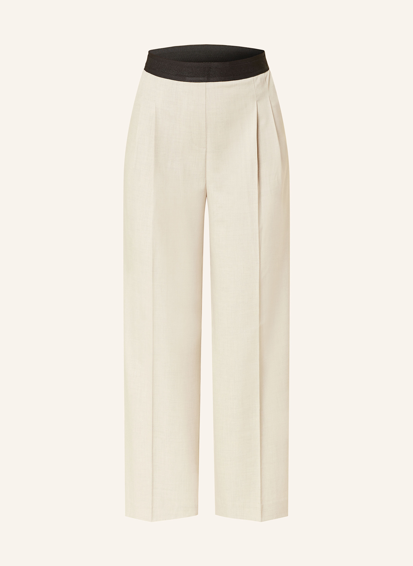 OPUS Marlene trousers MALMA, Color: BEIGE/ BLACK (Image 1)