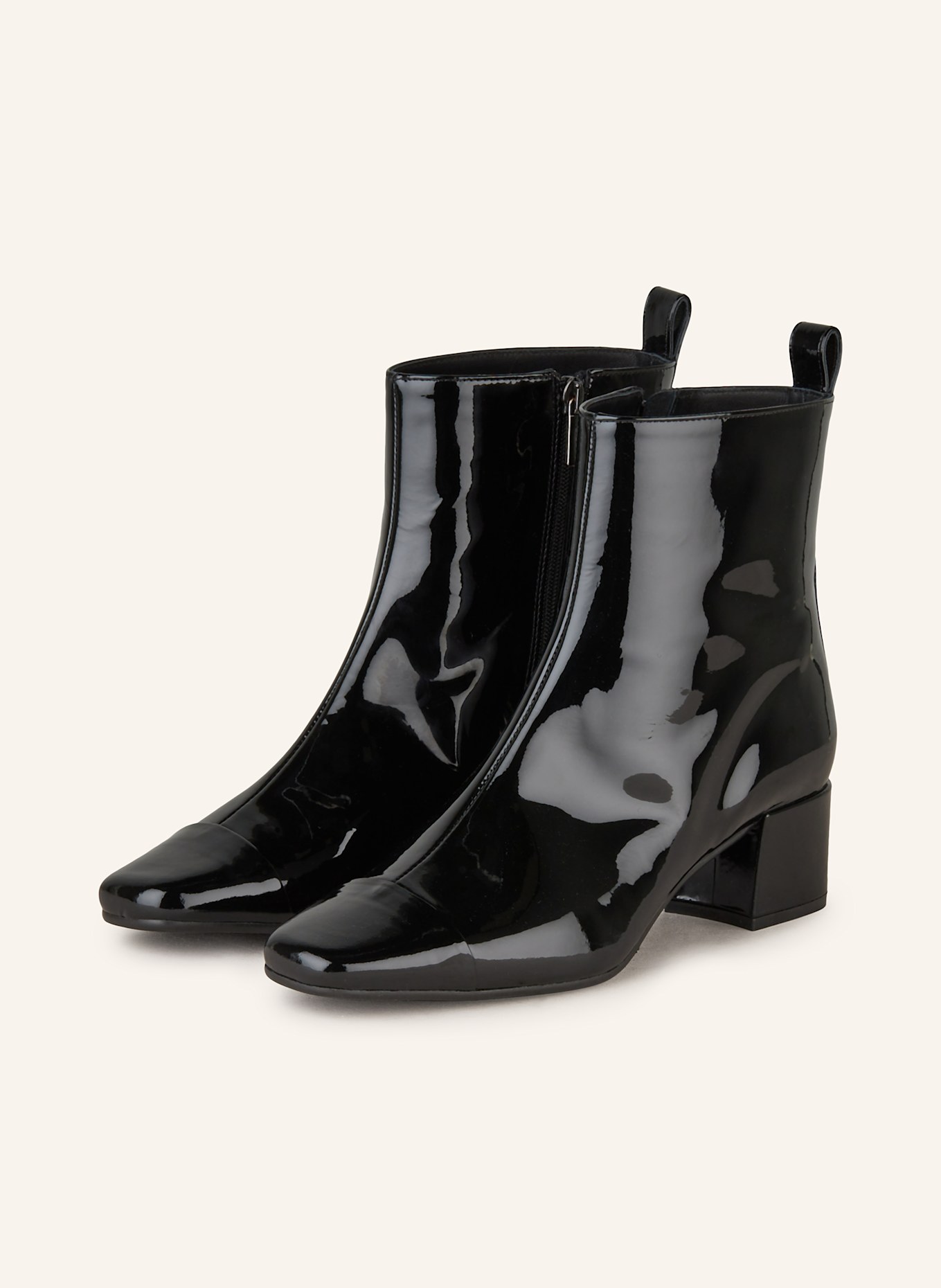 CAREL Patent ankle boots ESTIME in black